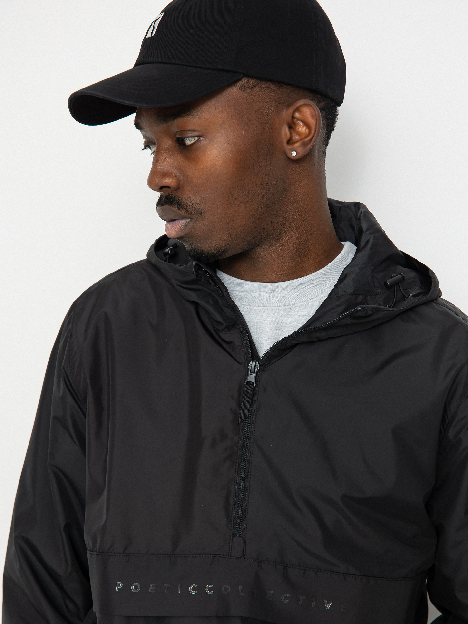 Poetic Collective Wind Breaker Jacke (black)