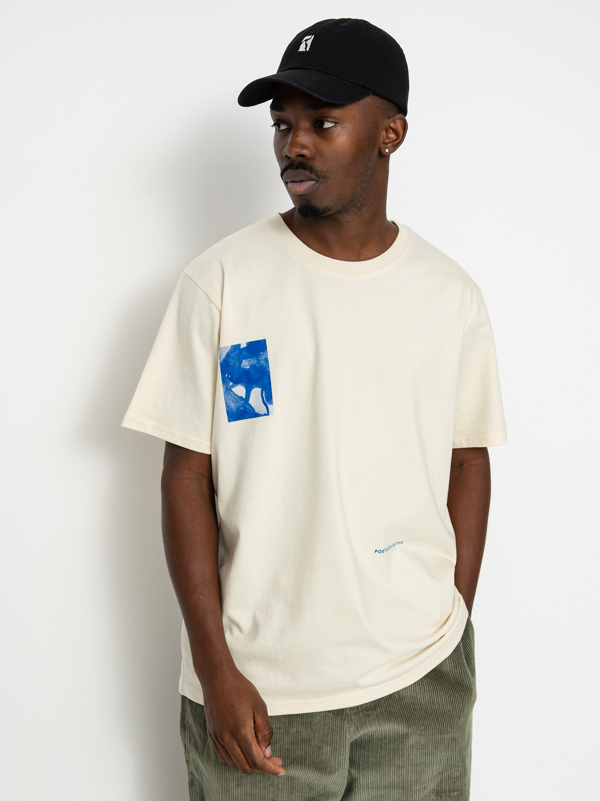Poetic Collective Fluid T-shirt (off white)