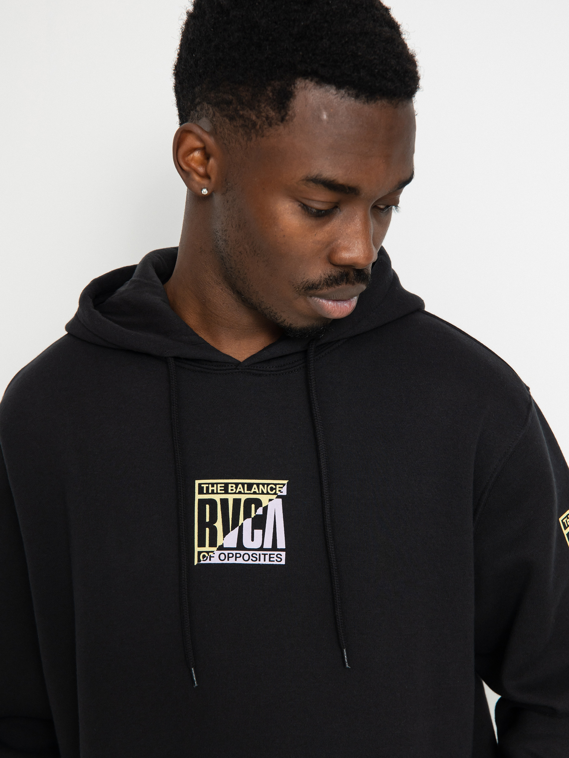 Rvca black clearance hoodie