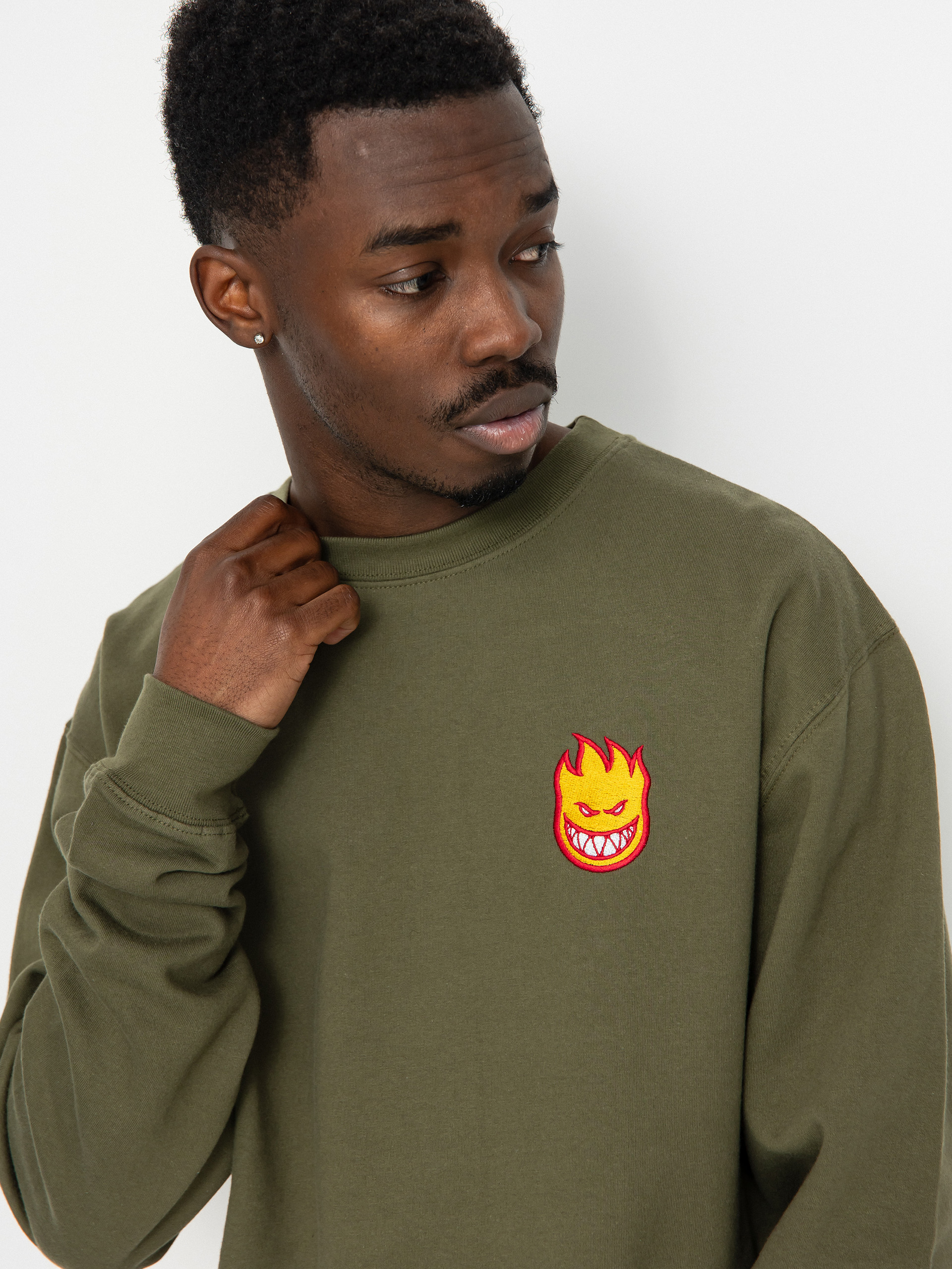 Spitfire Lil Bghd Fill Sweatshirt (army green)