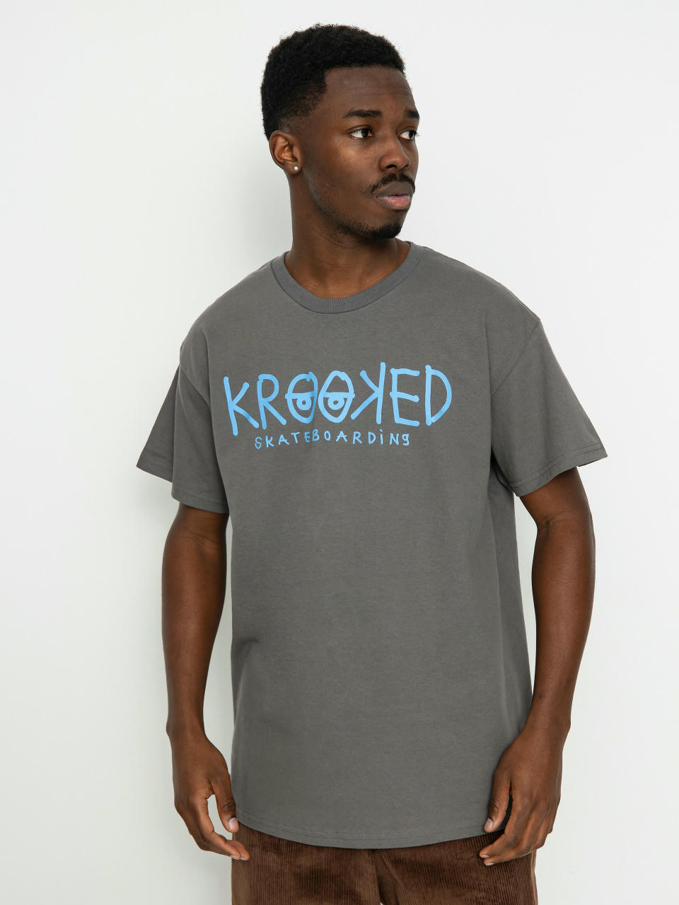 Krooked Eyes T-Shirt (charcoal/blue)