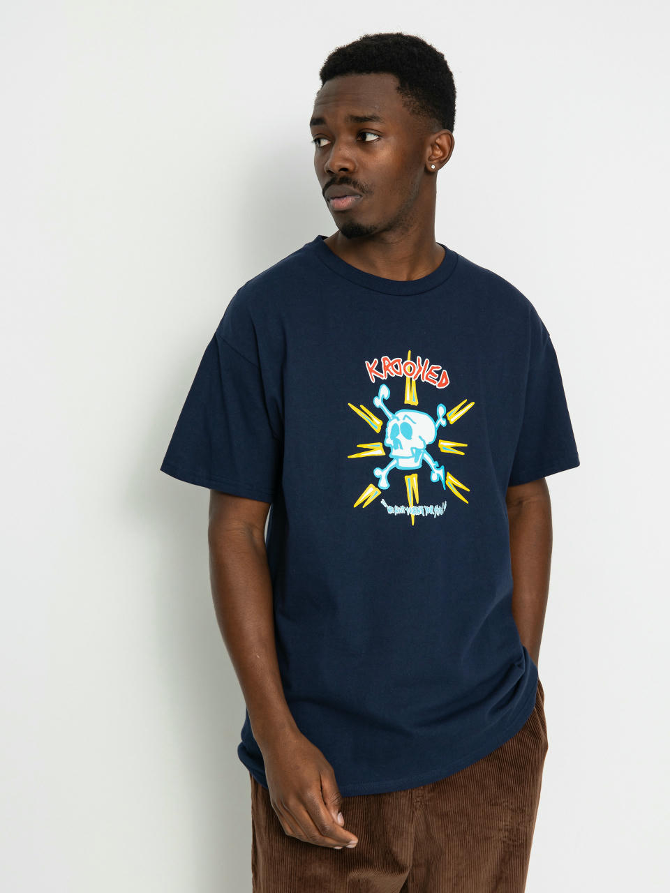 Krooked Style T-Shirt (navy/multi)