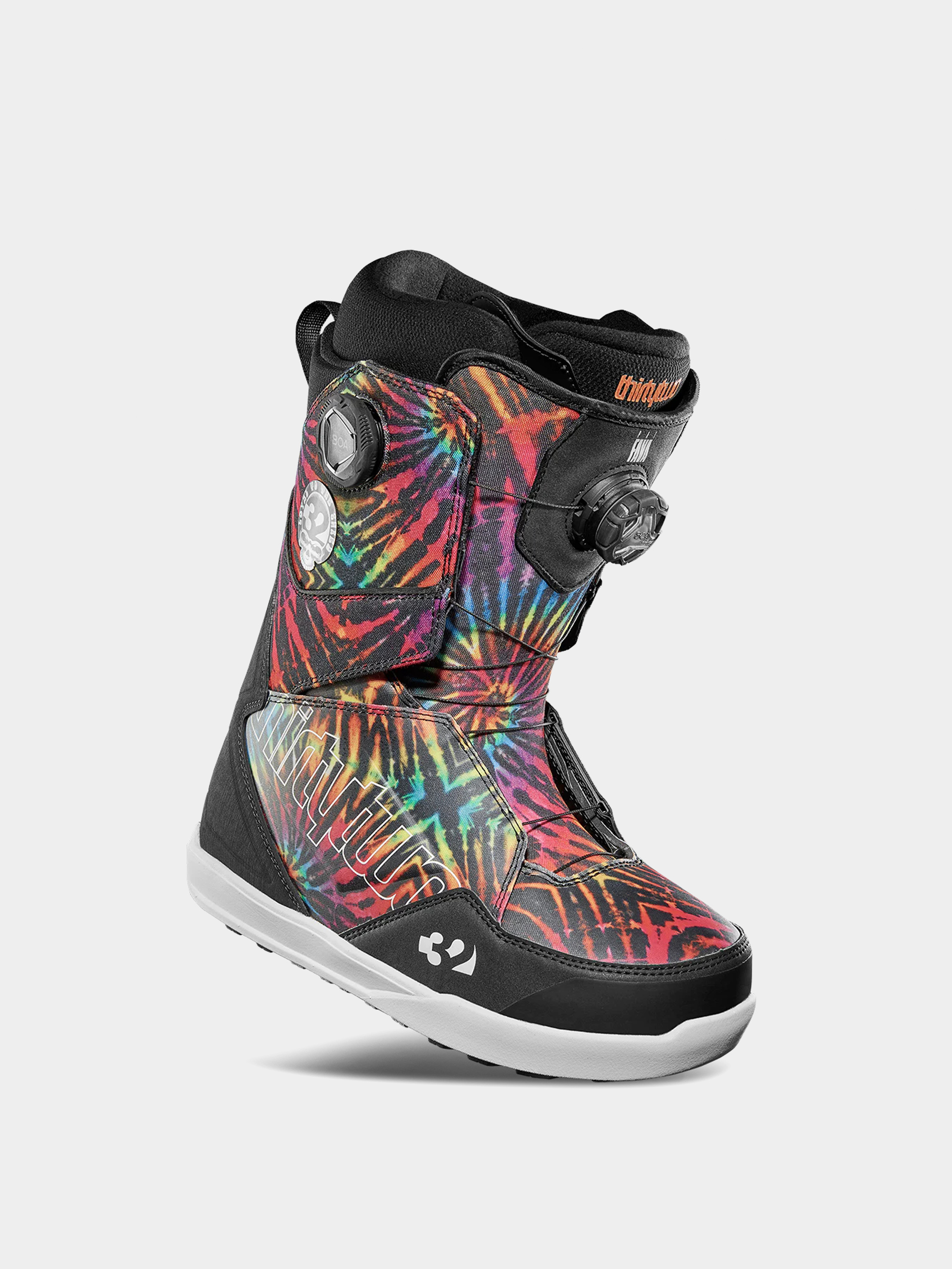 Mens ThirtyTwo Lashed Double Boa X Pat Fava Snowboard boots (black/print)