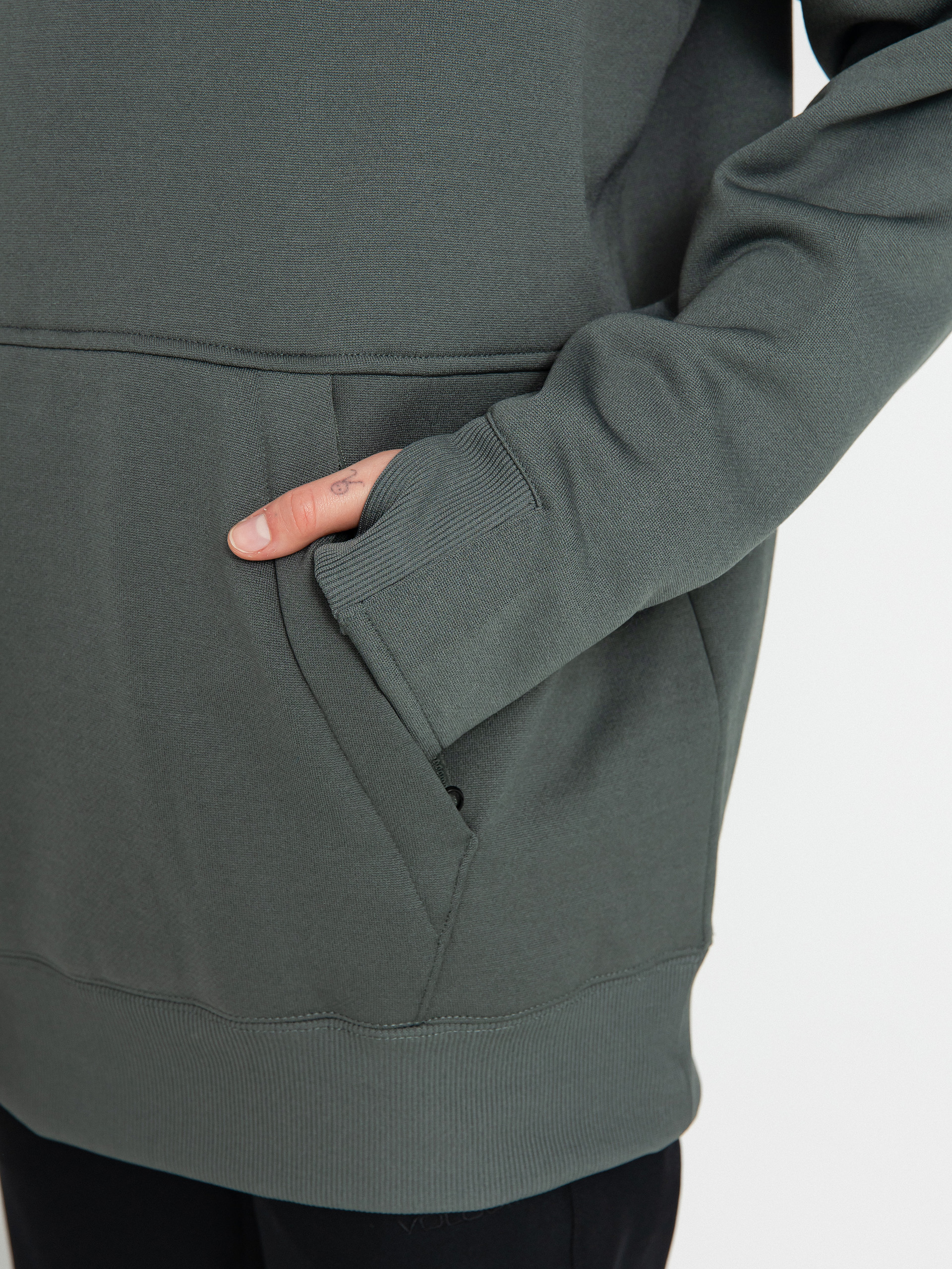 Womens Volcom Riding Hydro HD Active sweatshirt (eucalyptus)