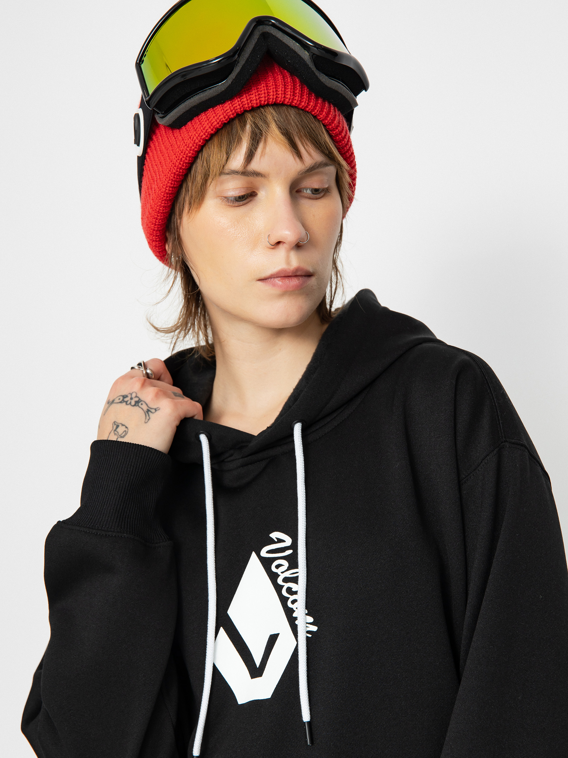 Womens Volcom Core Hydro HD Active sweatshirt (black)