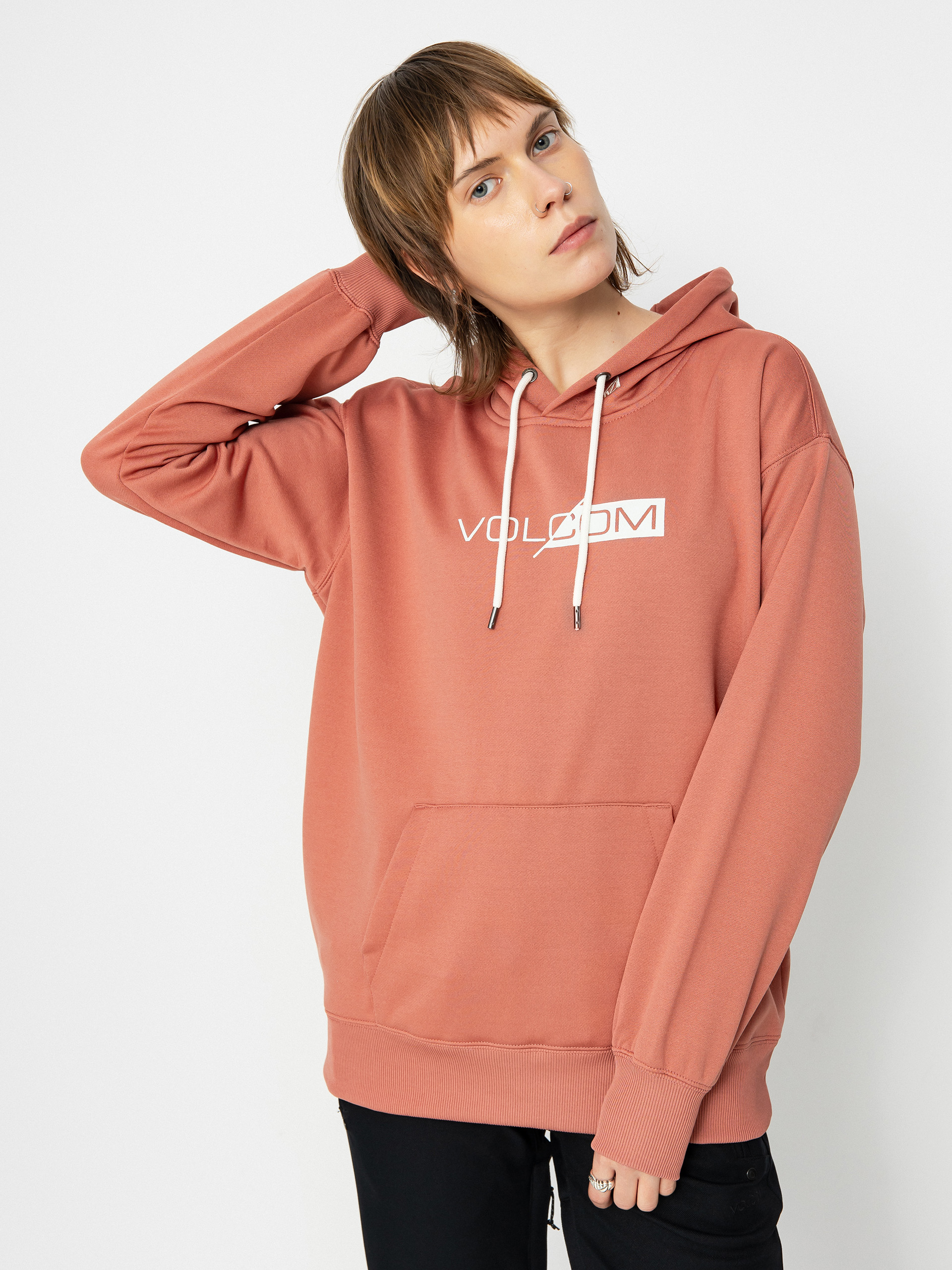 Damen Volcom Core Hydro HD Hoodie (earth pink)