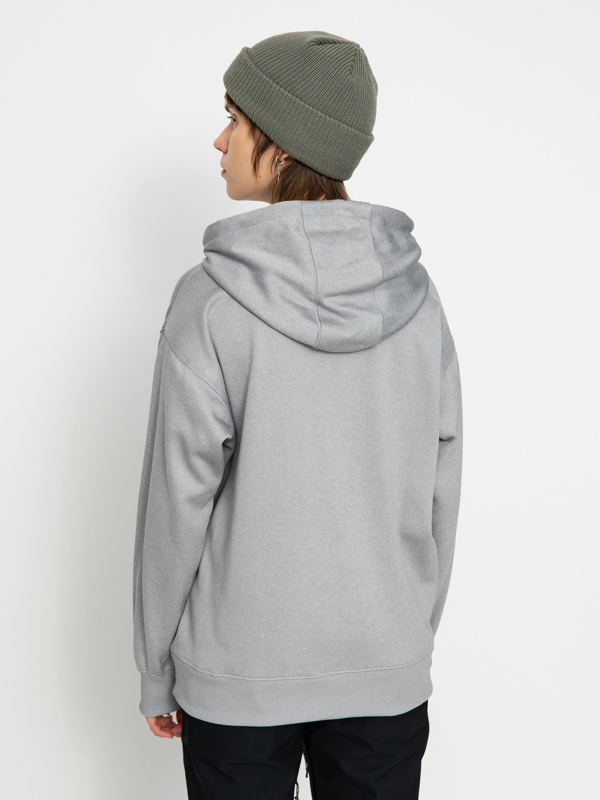 Womens Volcom Core Hydro HD Active sweatshirt (heather grey)