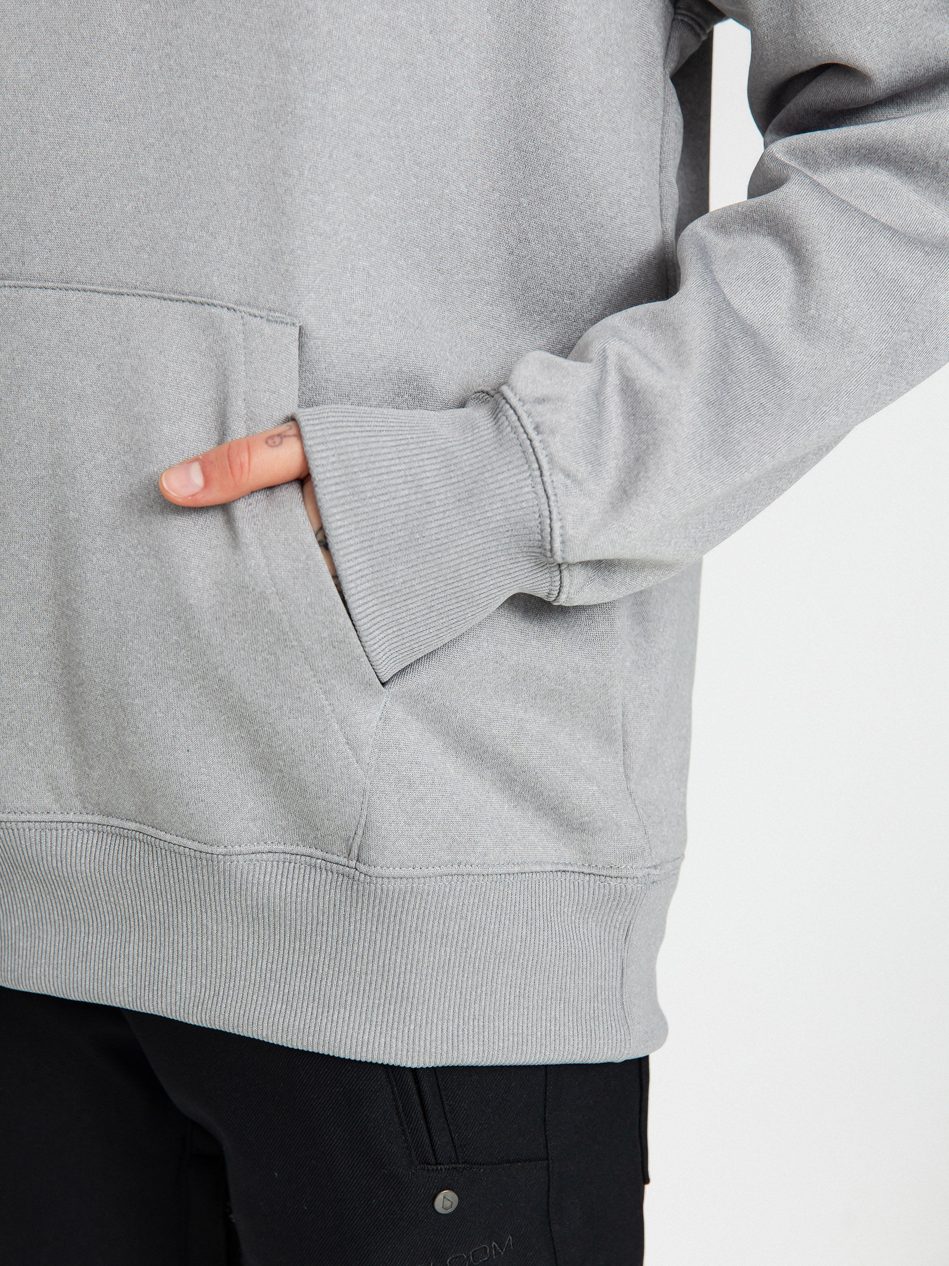 Womens Volcom Core Hydro HD Active sweatshirt (heather grey)