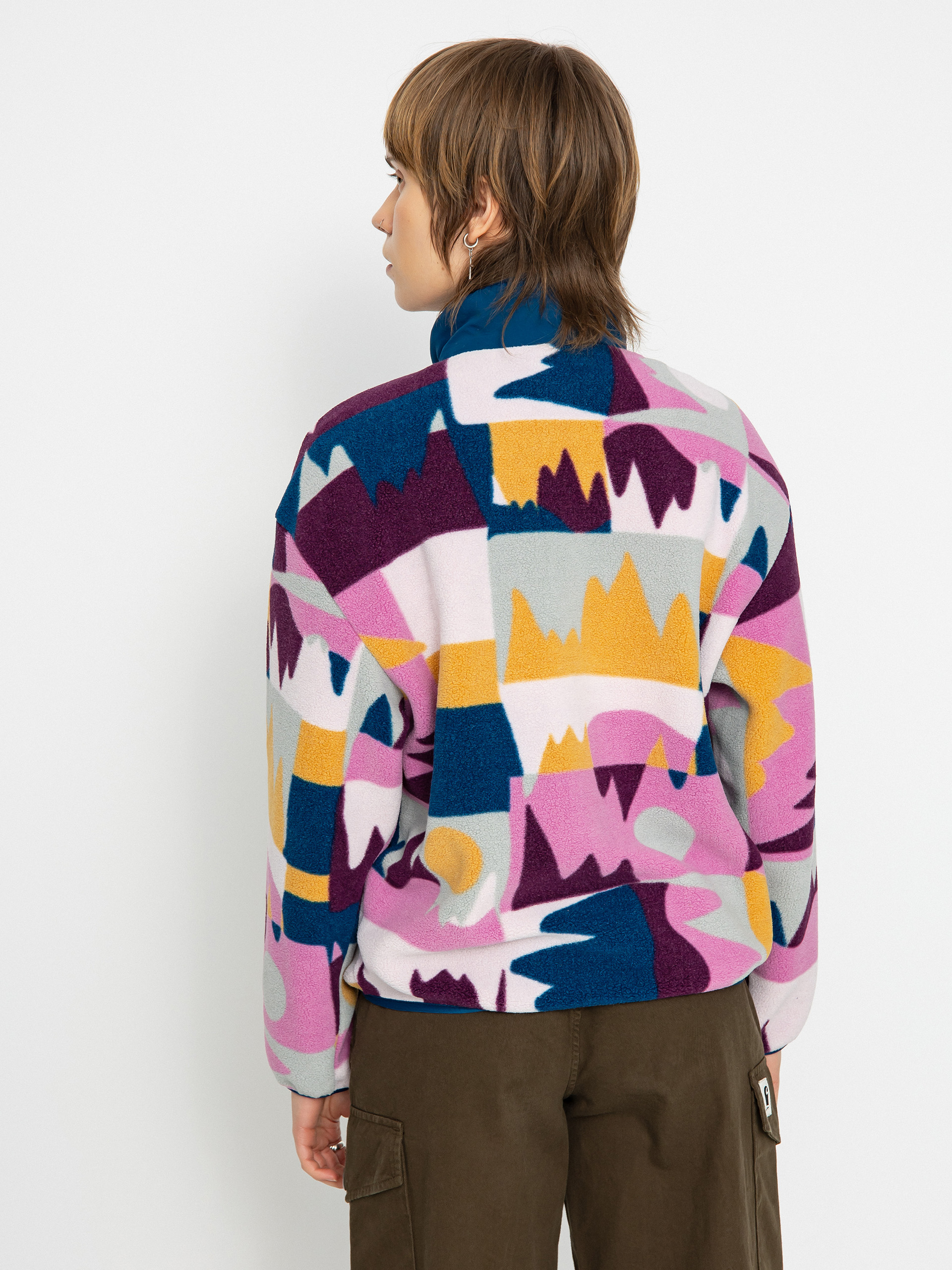 Womens Patagonia Synch Fleece (frontera/marble pink)