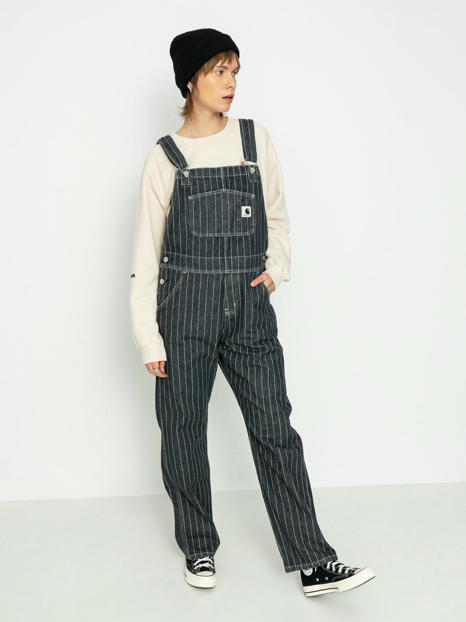 Carhartt WIP Orlean Bib Hose Wmn (orlean stripe/black/white)