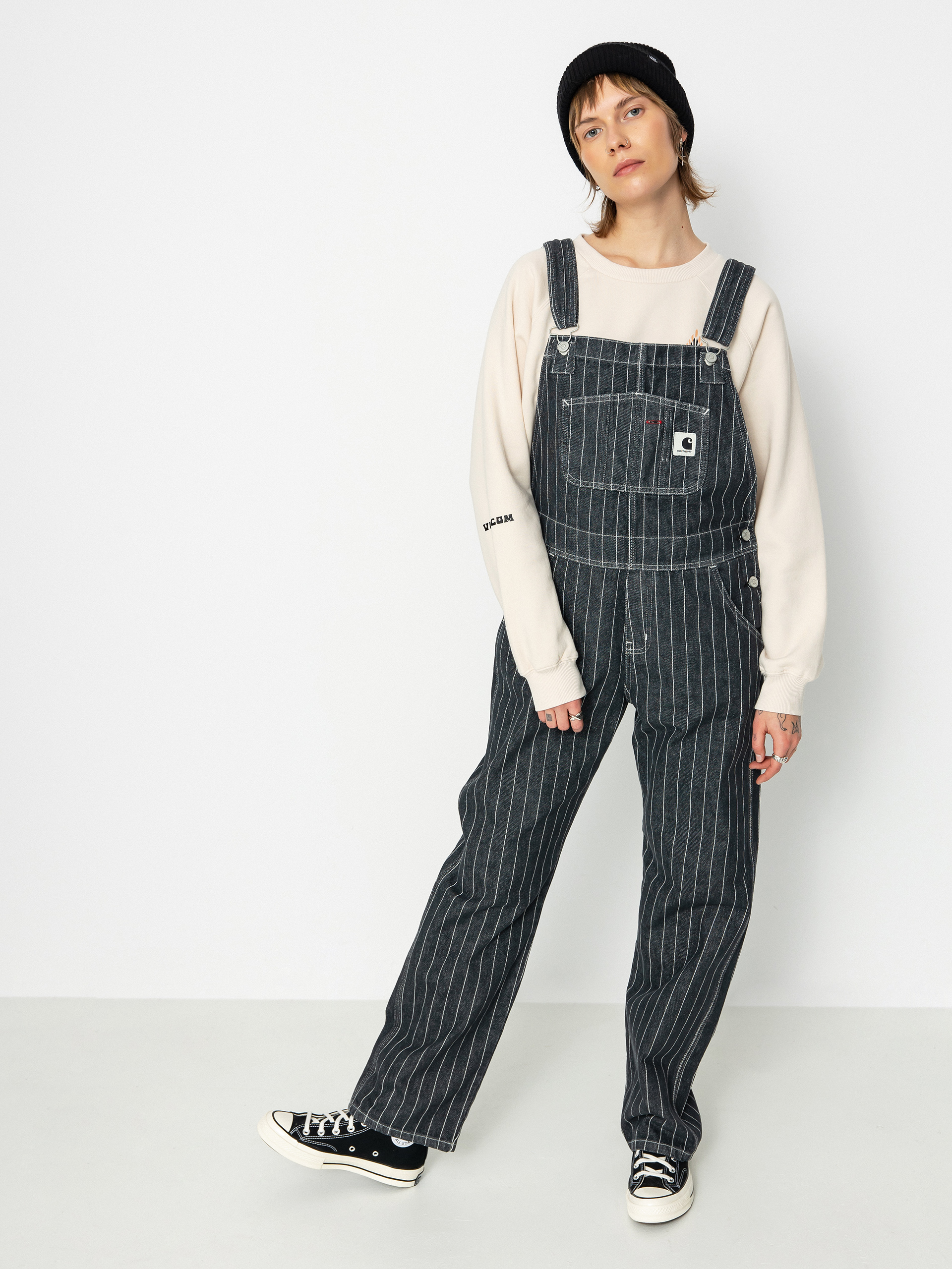 Carhartt WIP Orlean Bib Hose Wmn (orlean stripe/black/white)