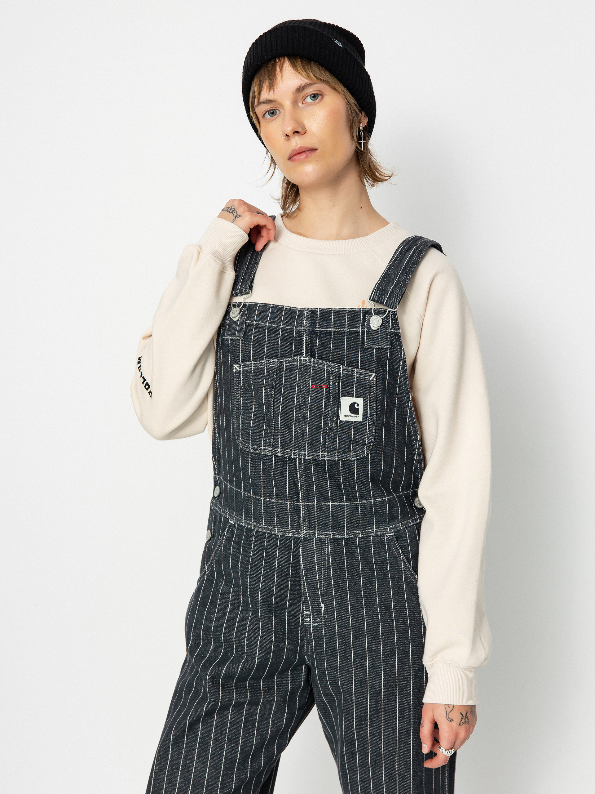 Carhartt WIP Orlean Bib Hose Wmn (orlean stripe/black/white)