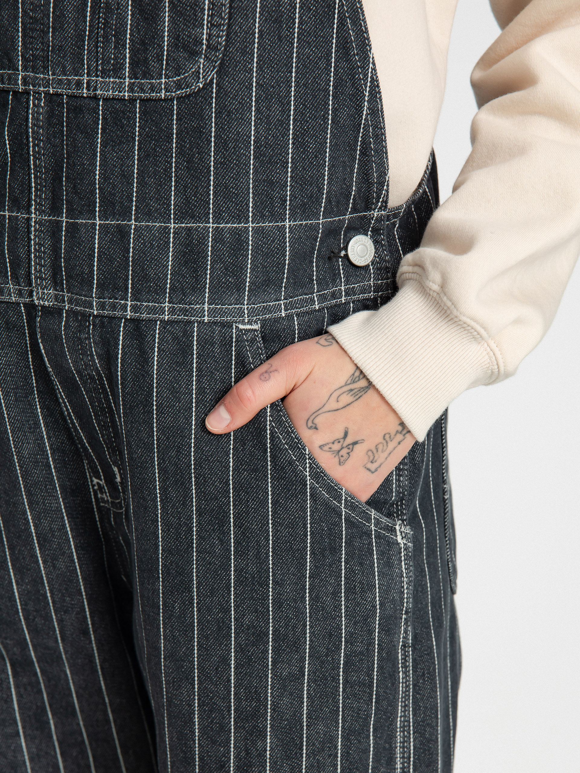 Carhartt WIP Orlean Bib Hose Wmn (orlean stripe/black/white)
