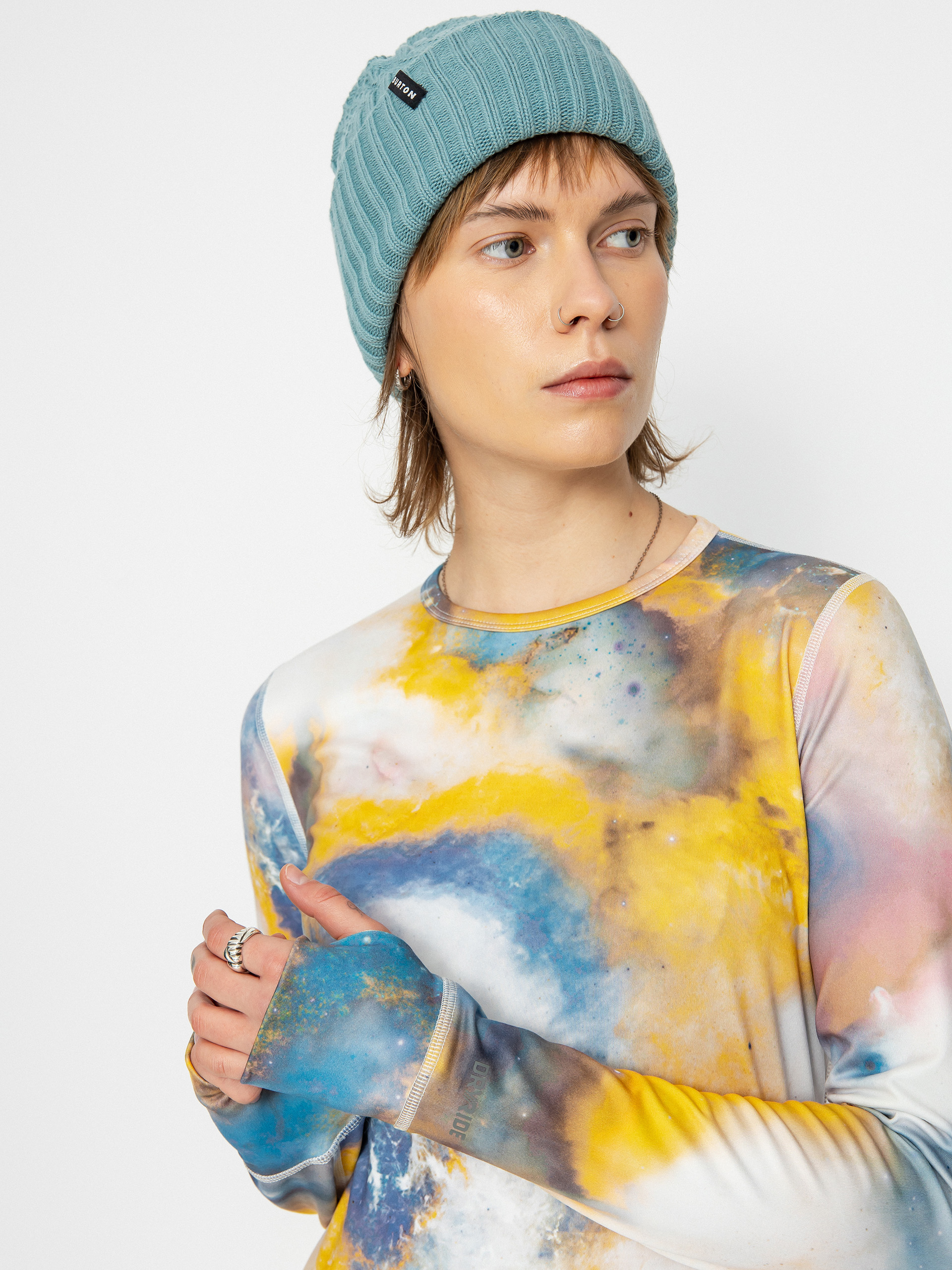 Womens Burton Midweight Base Layer Longsleeve (stout white voyager)