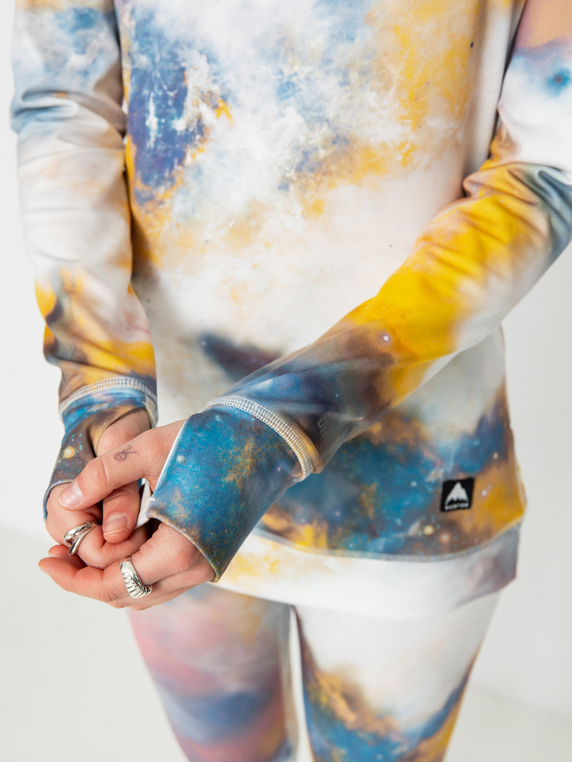 Womens Burton Midweight Base Layer Longsleeve (stout white voyager)