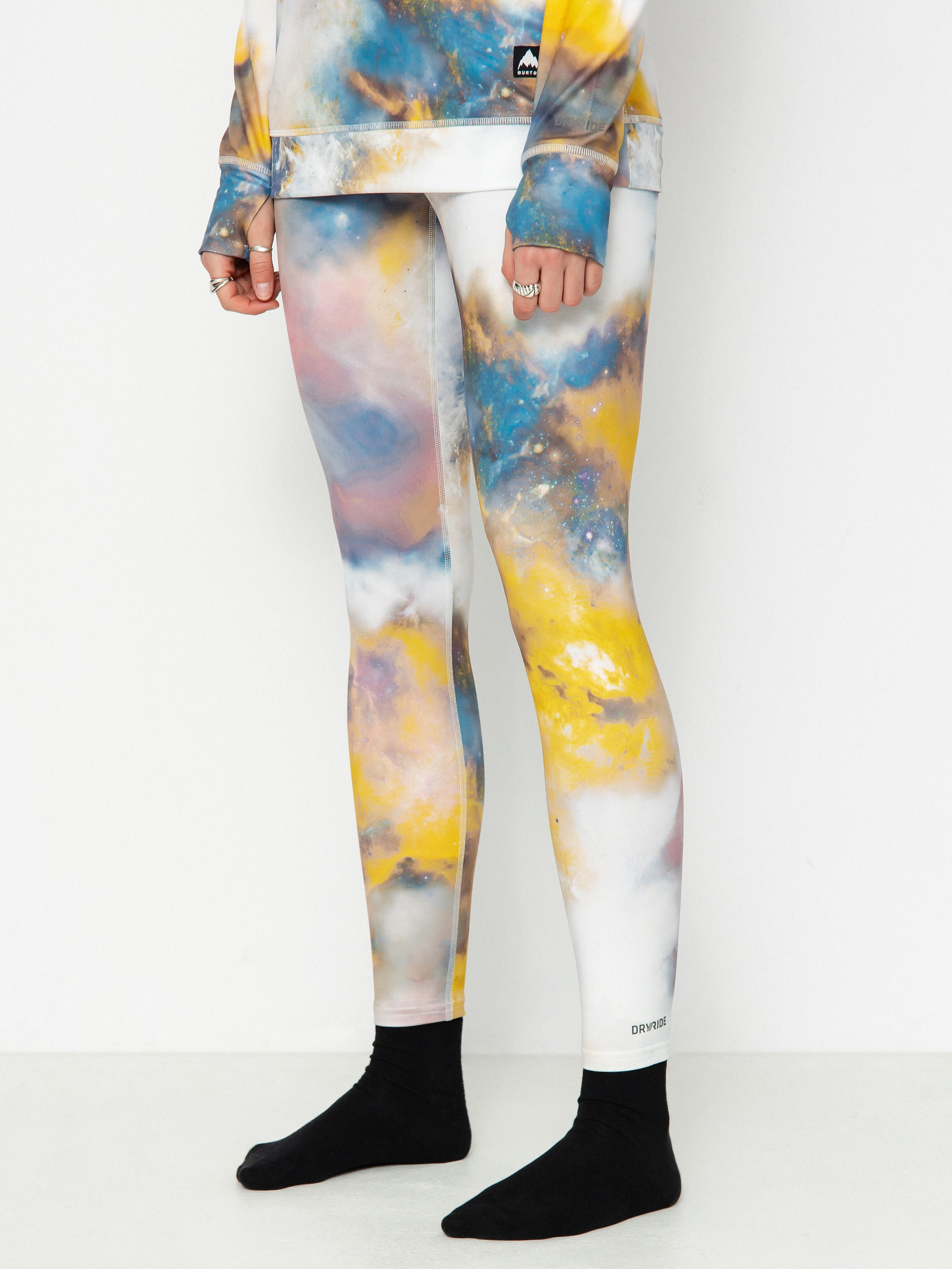 Womens Burton Midweight Base Layer Leggings (stout white voyager)