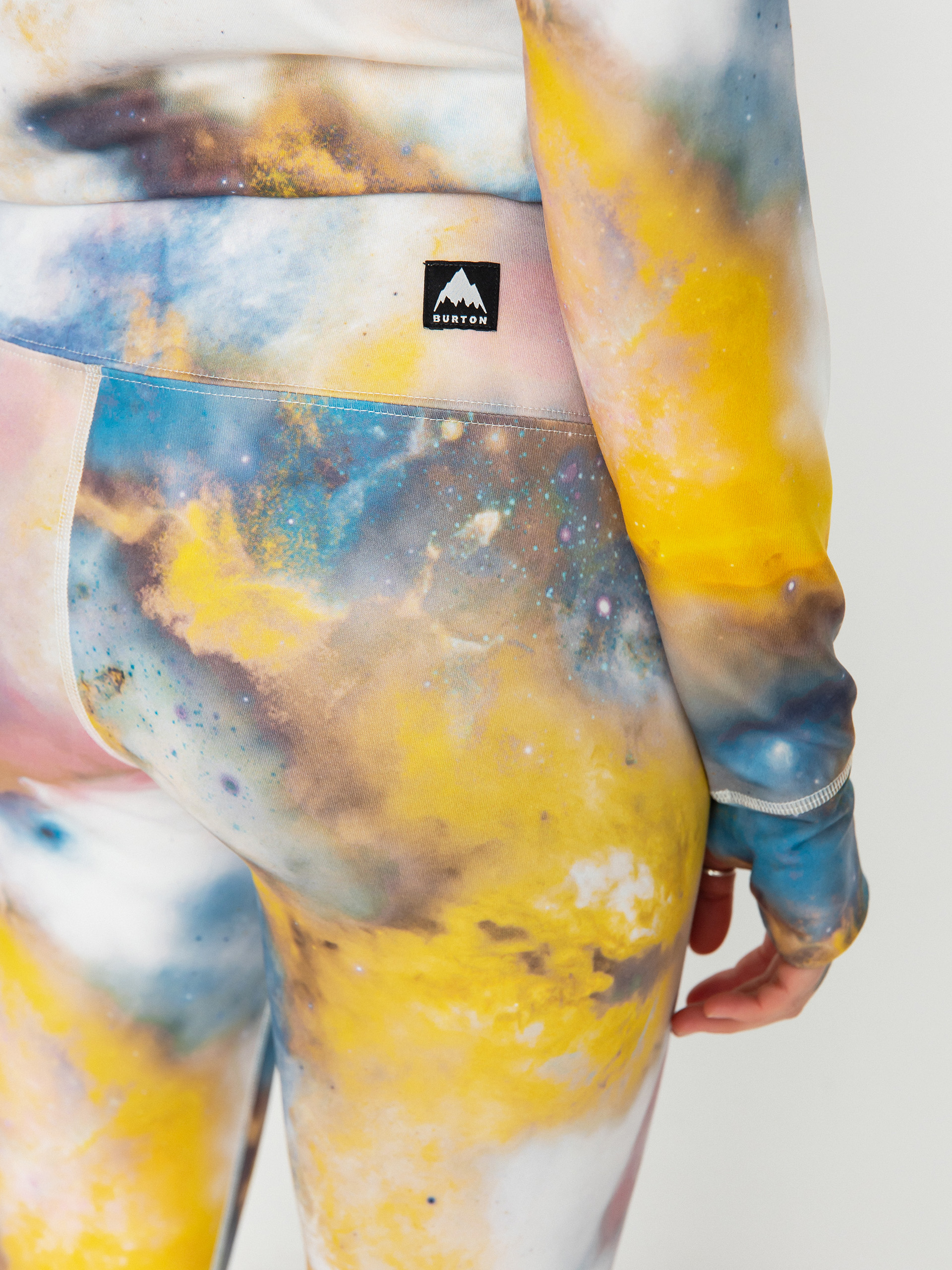 Womens Burton Midweight Base Layer Leggings (stout white voyager)