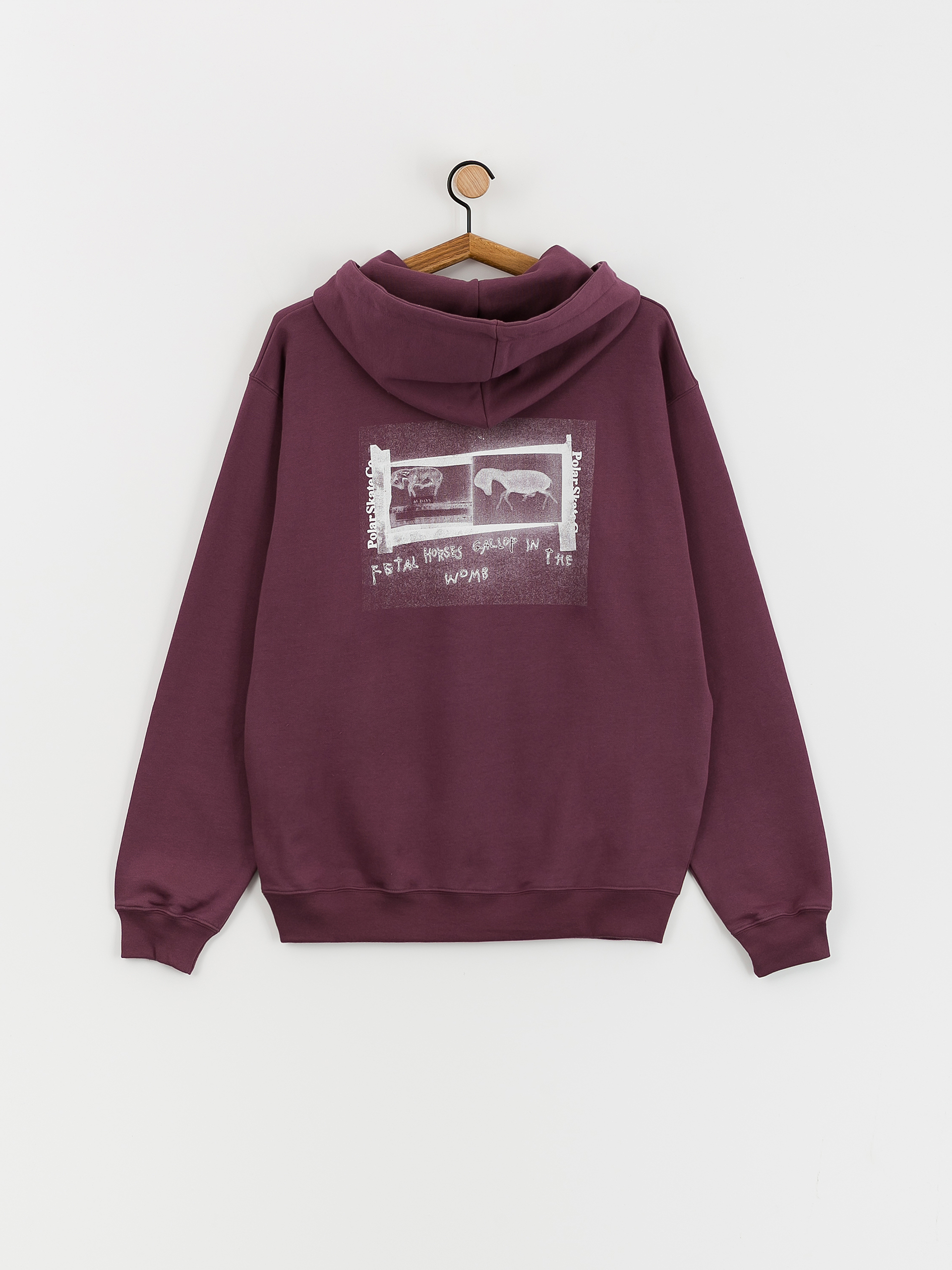 Polar Skate Beautiful Horses Dave HD Hoodie (plum)