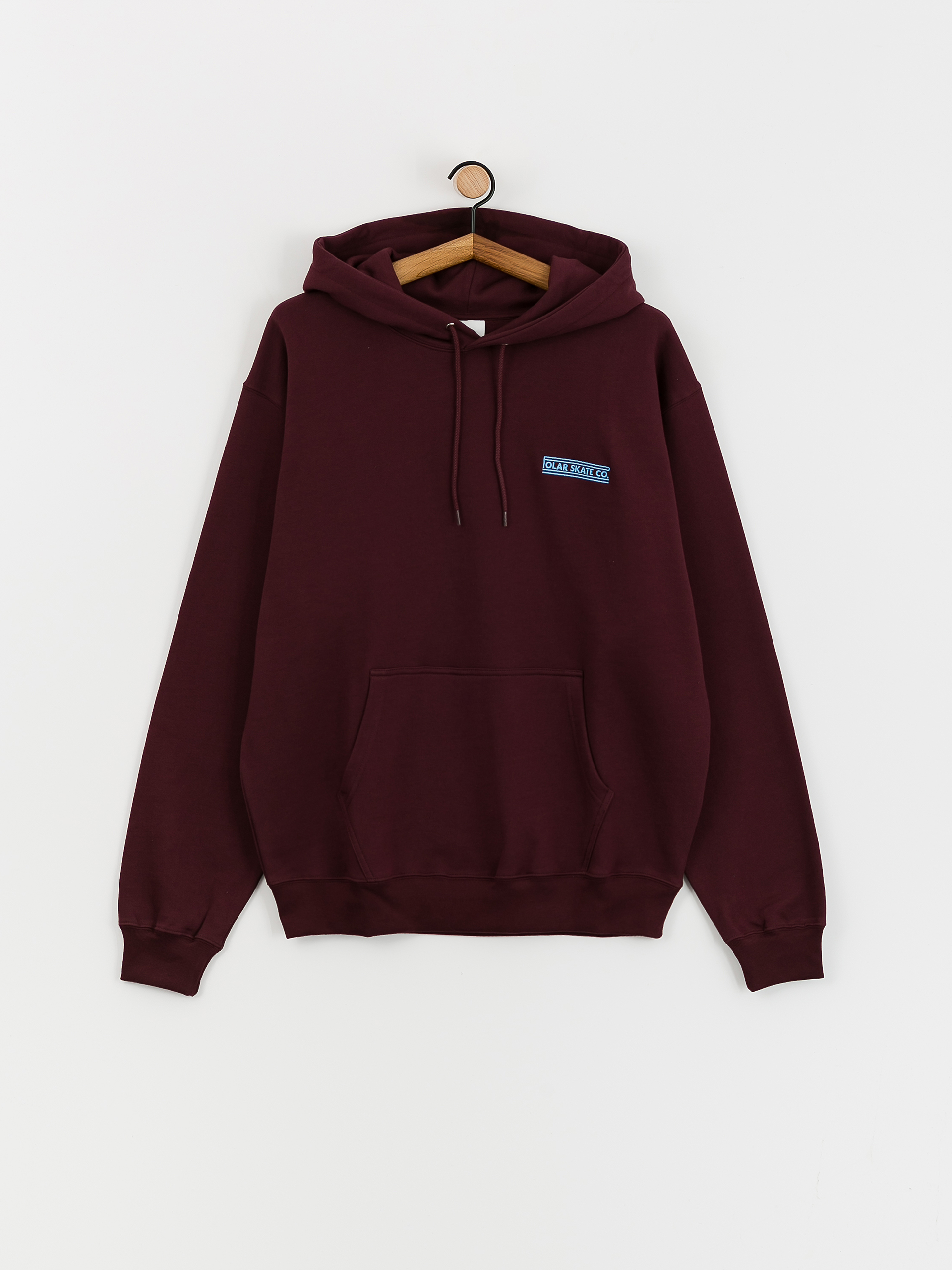 Polar Skate Stretch Logo Dave HD Hoodie (dark wine)