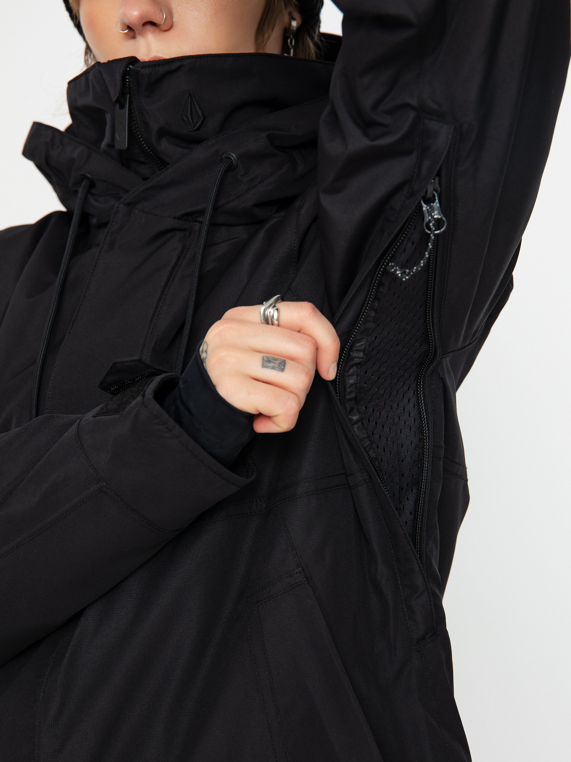 Womens Volcom Paxson 2L Tds Inf Parka Snowboard jacket (black)