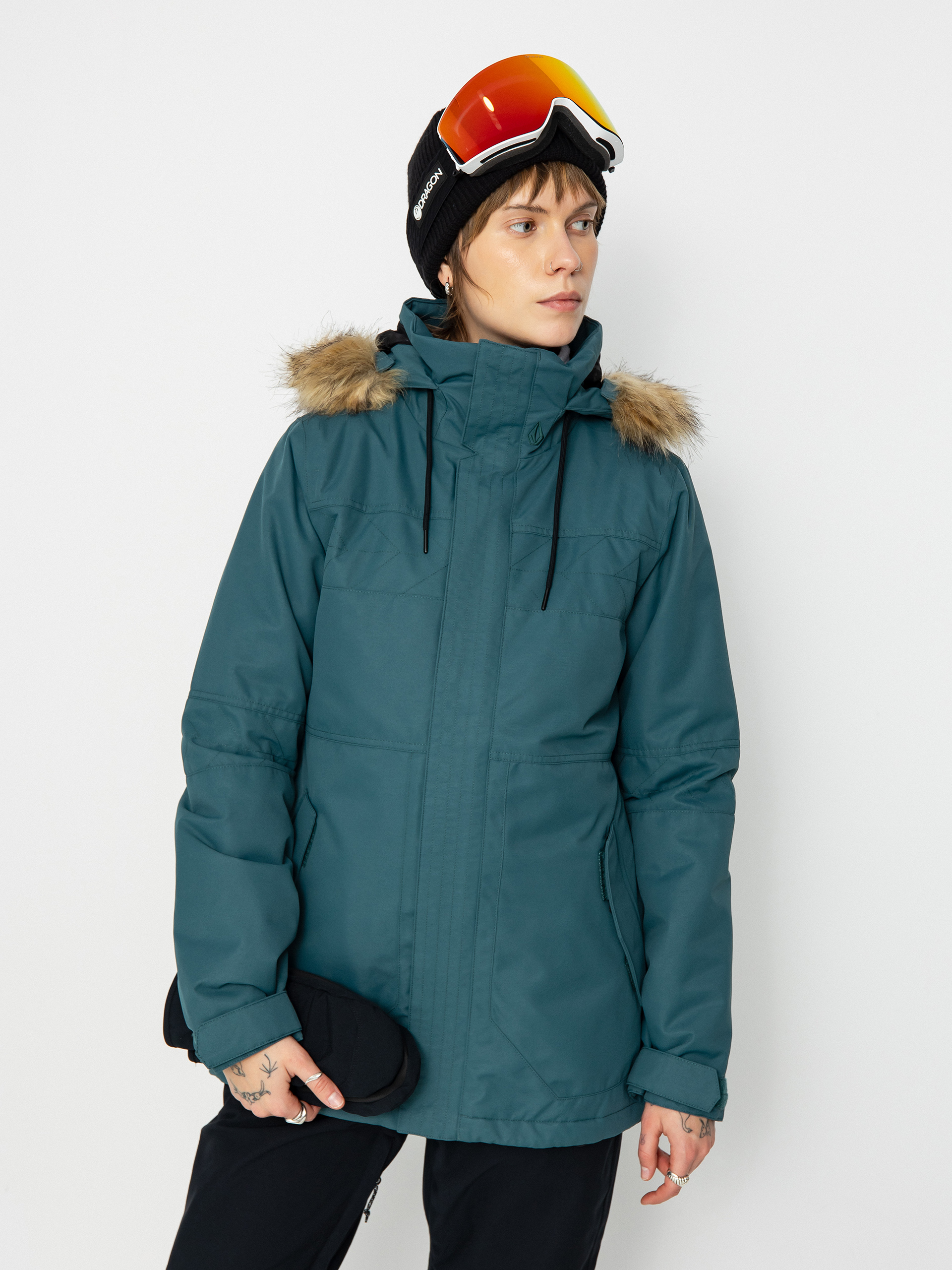 Womens Volcom Fawn Ins Snowboard jacket (balsam)