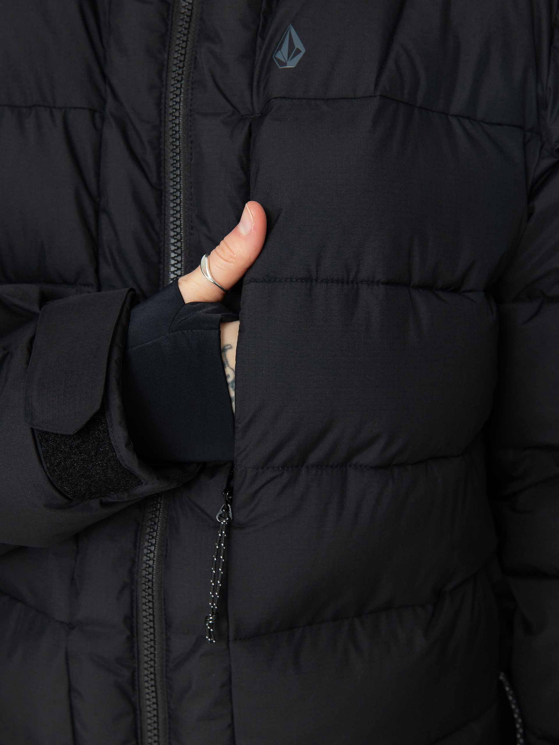 Womens Volcom Puffleup Snowboard jacket (black)