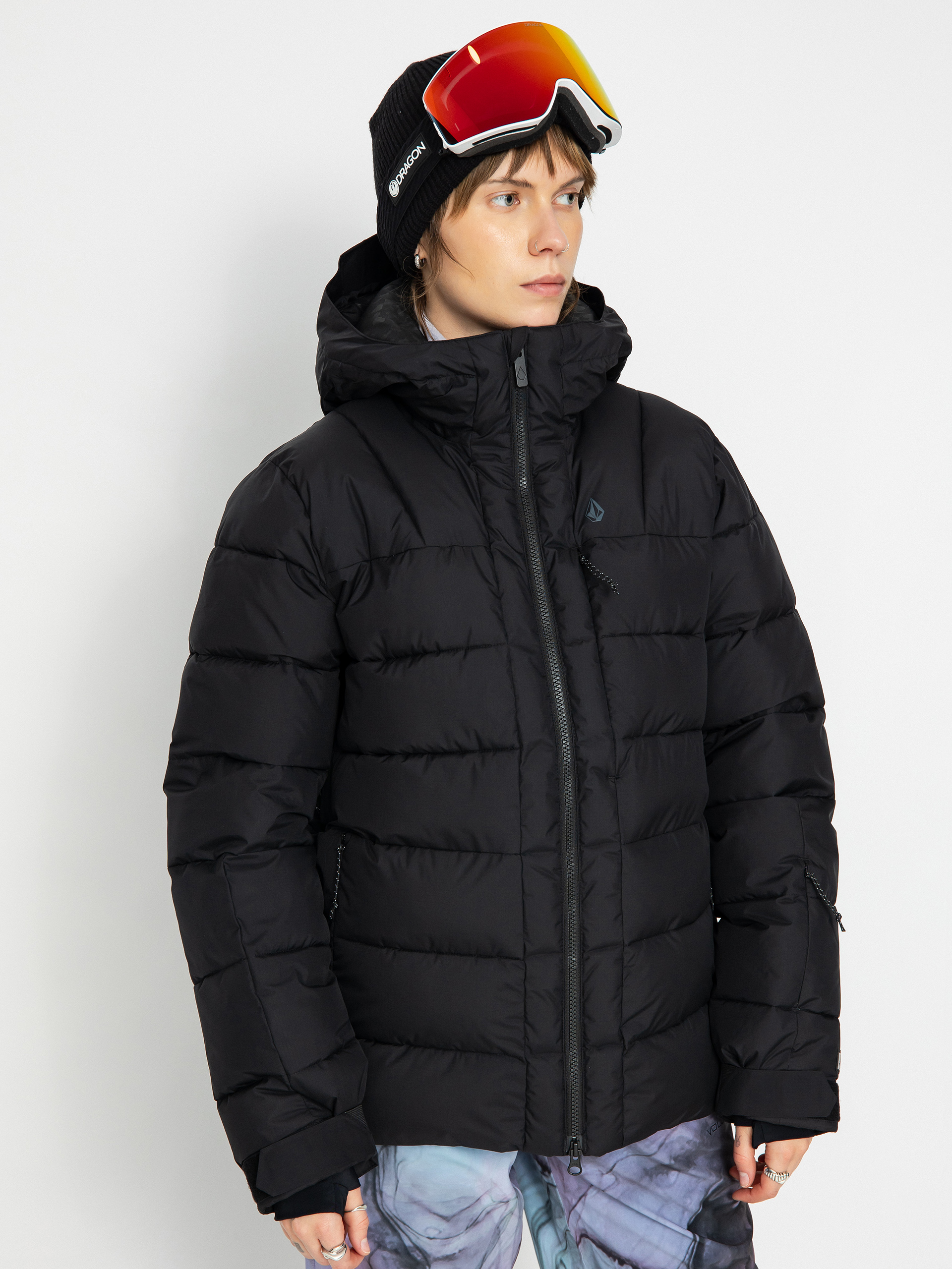 Womens Volcom Puffleup Snowboard jacket (black)