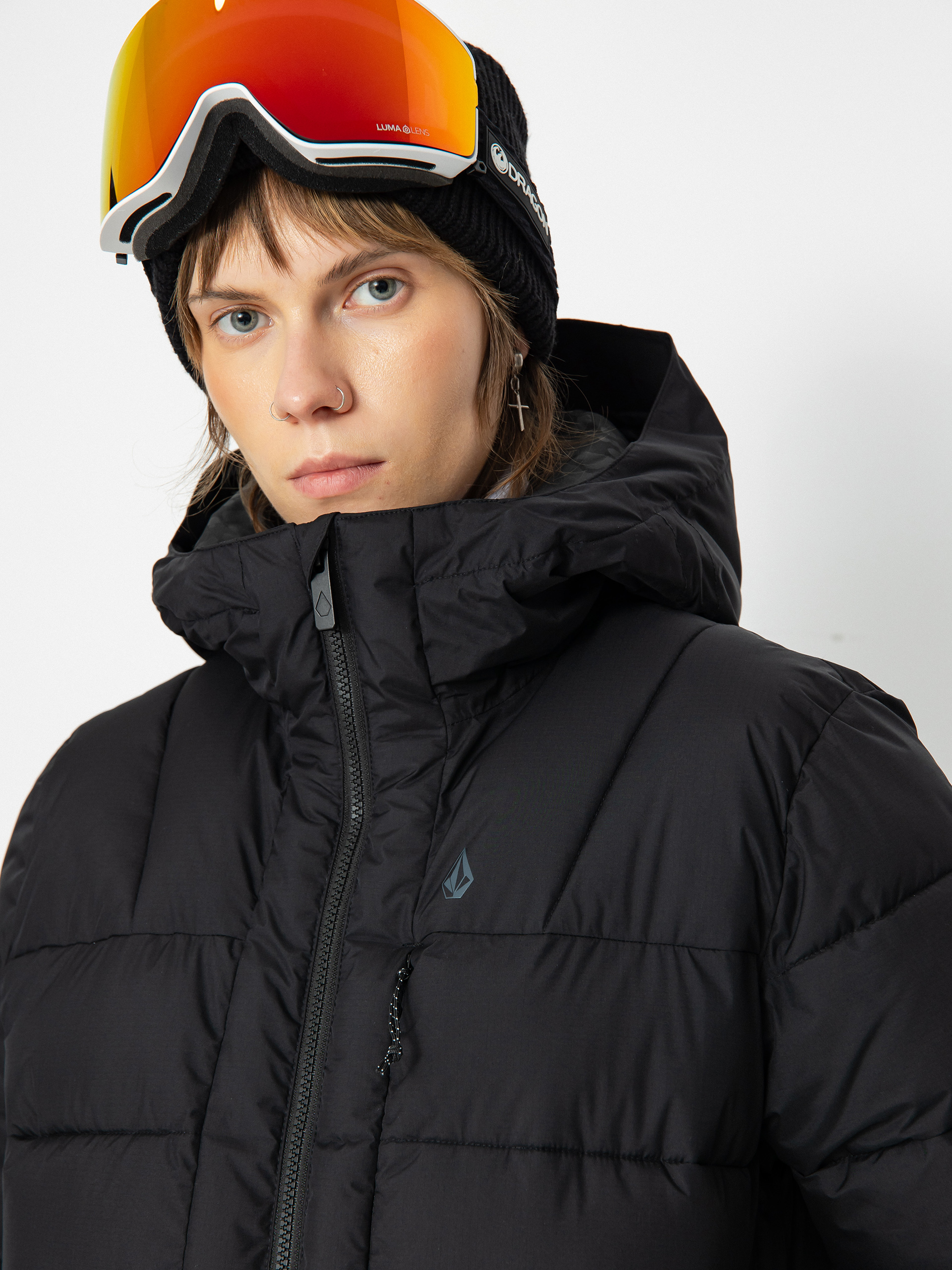 Womens Volcom Puffleup Snowboard jacket (black)
