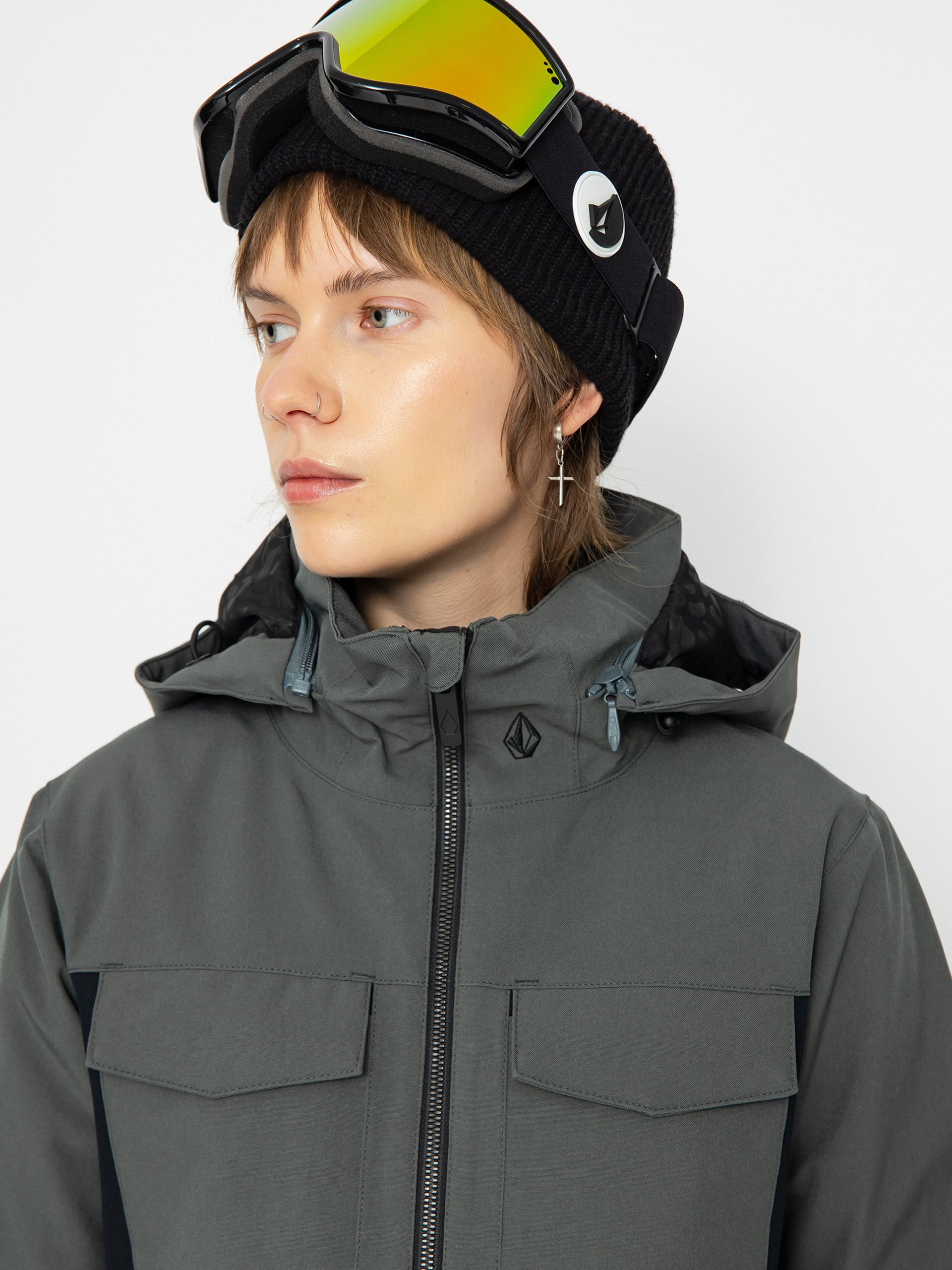 Volcom Shiloh Snow Suit Snowboard jacket Wmn - grey (eucalyptus)