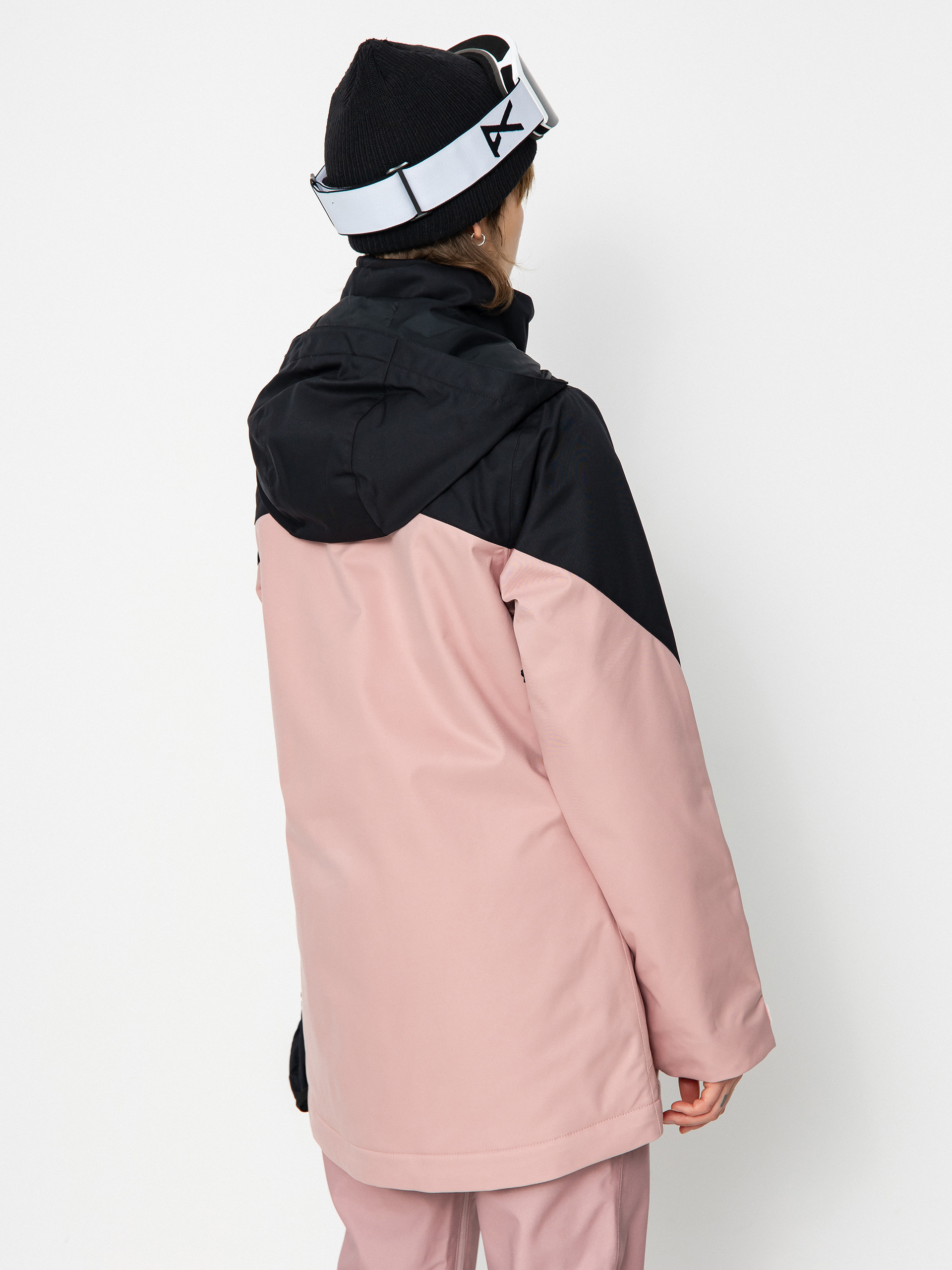 Womens Burton Lelah Snowboard jacket (true black/powder blush)