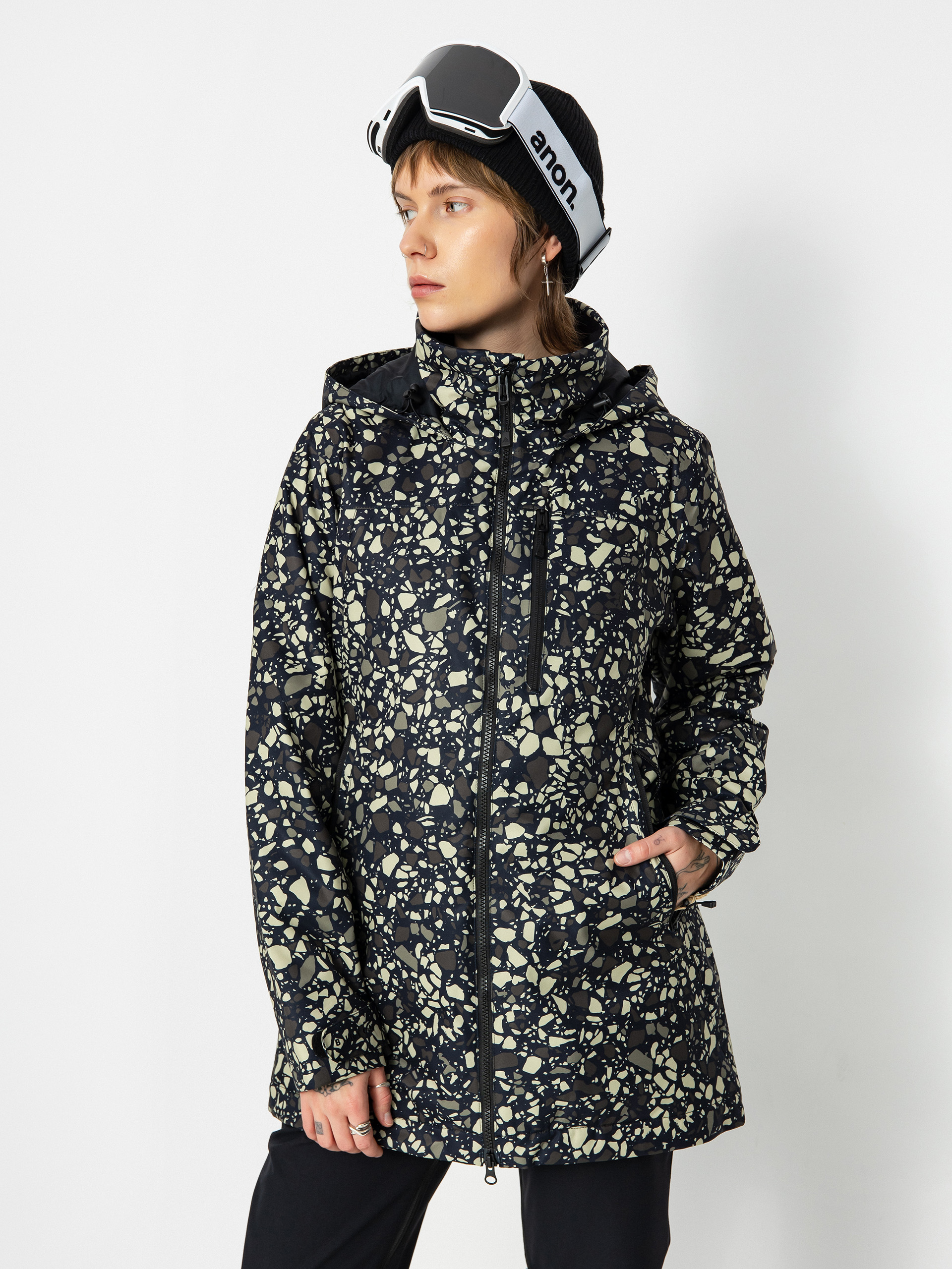 Womens Burton Lelah Snowboard jacket (sediment)