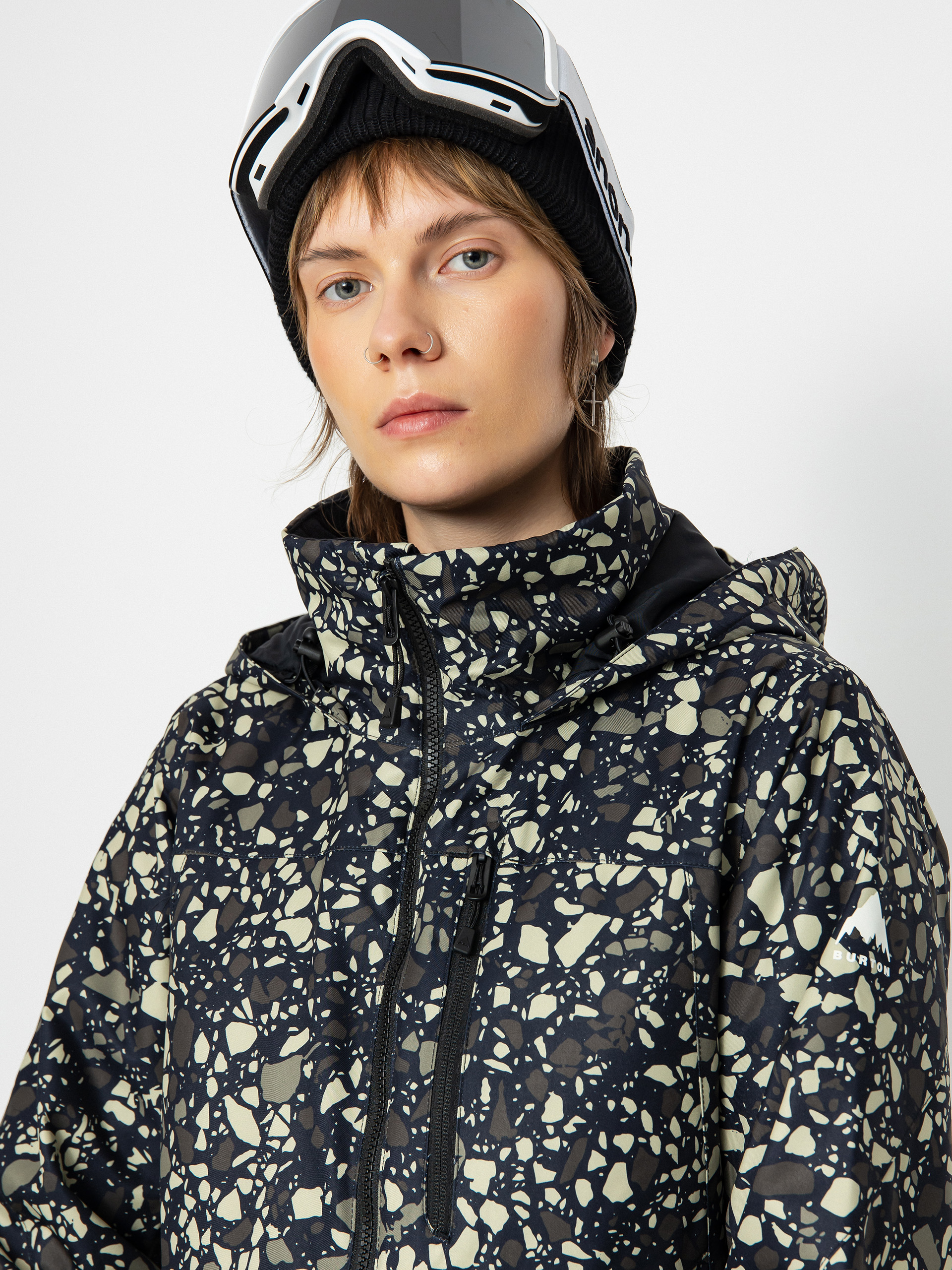 Womens Burton Lelah Snowboard jacket (sediment)