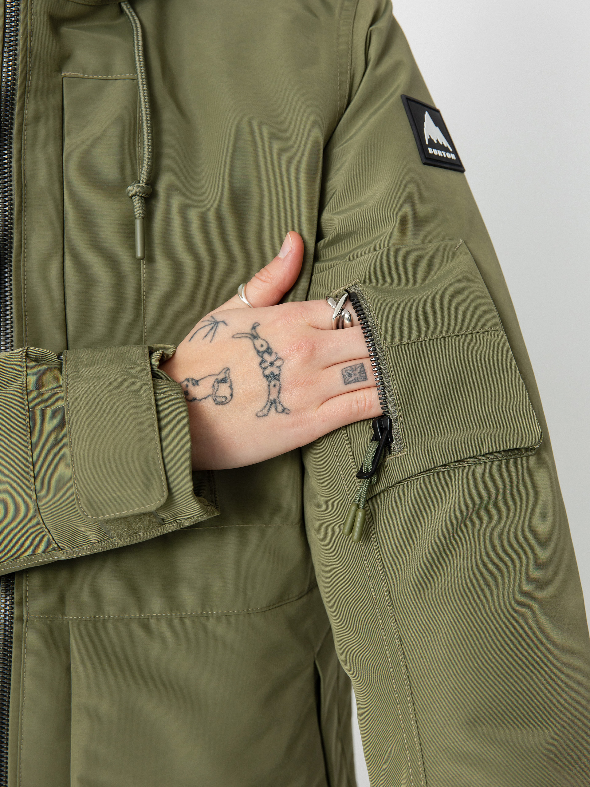 Womens Burton Saxton Parka Snowboard jacket (forest moss)