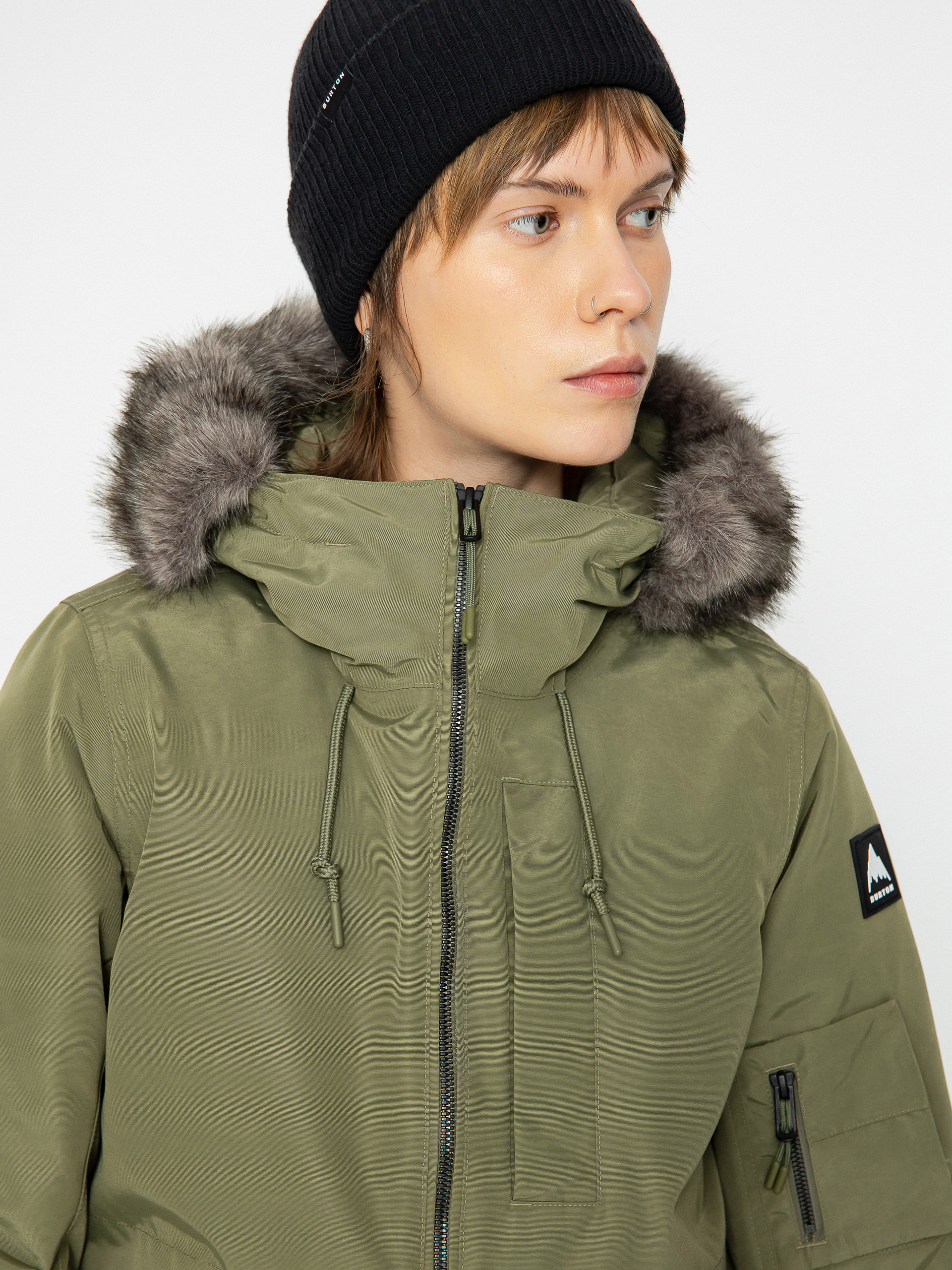 Womens Burton Saxton Parka Snowboard jacket (forest moss)
