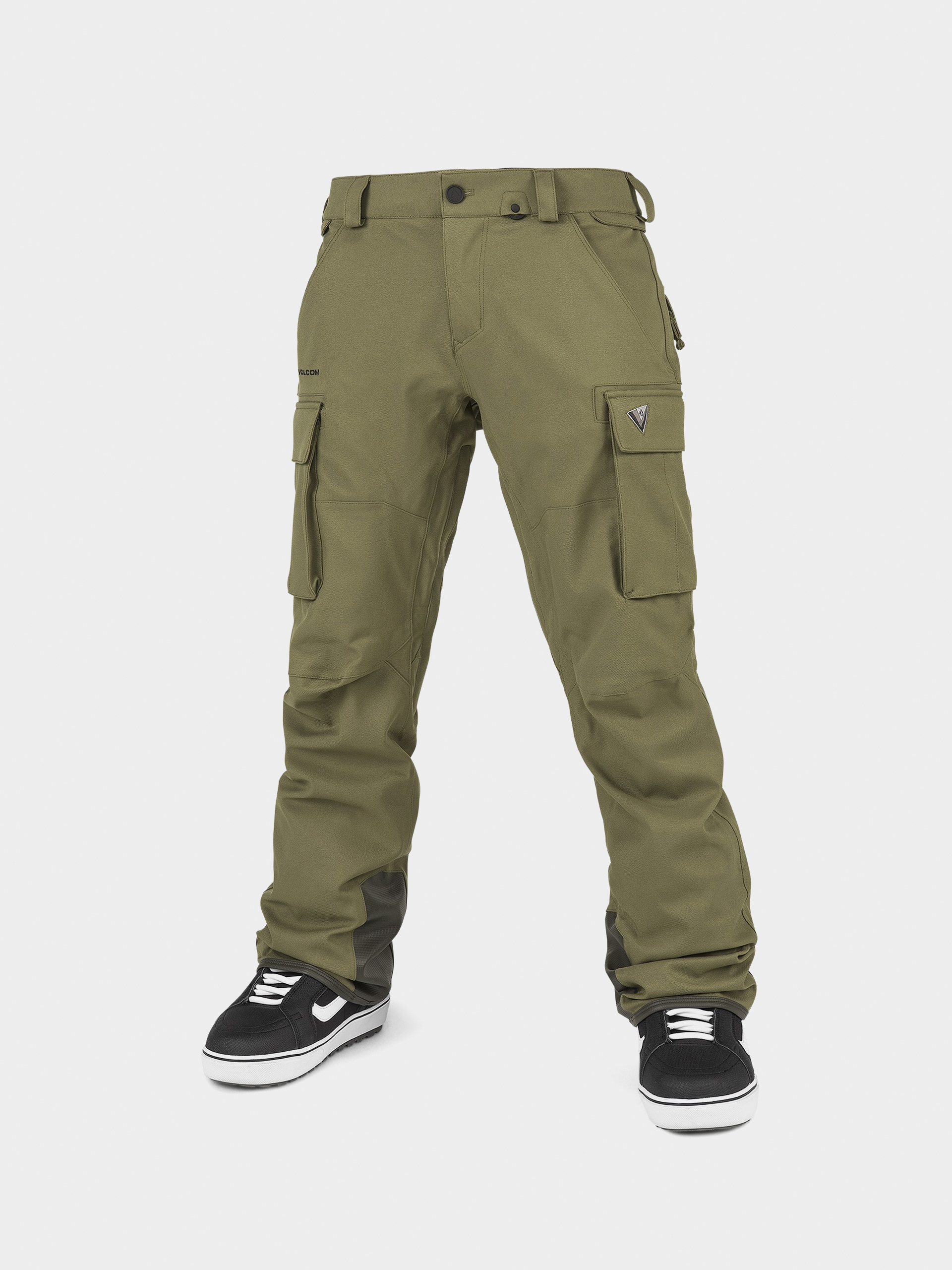 Mens Volcom New Articulated Snowboard pants (military)