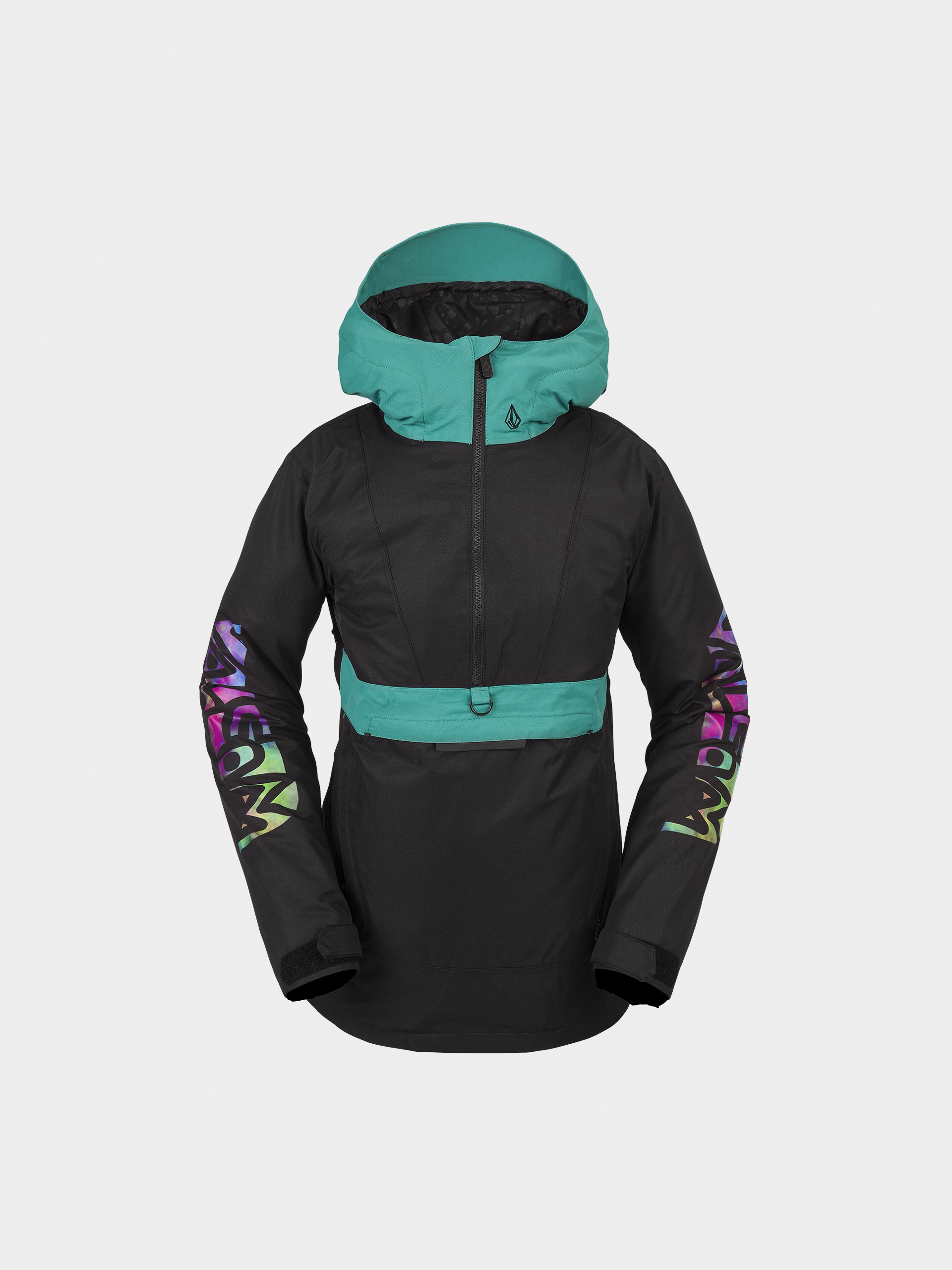 Womens Volcom Ashfield Pullover Snowboard jacket (black)