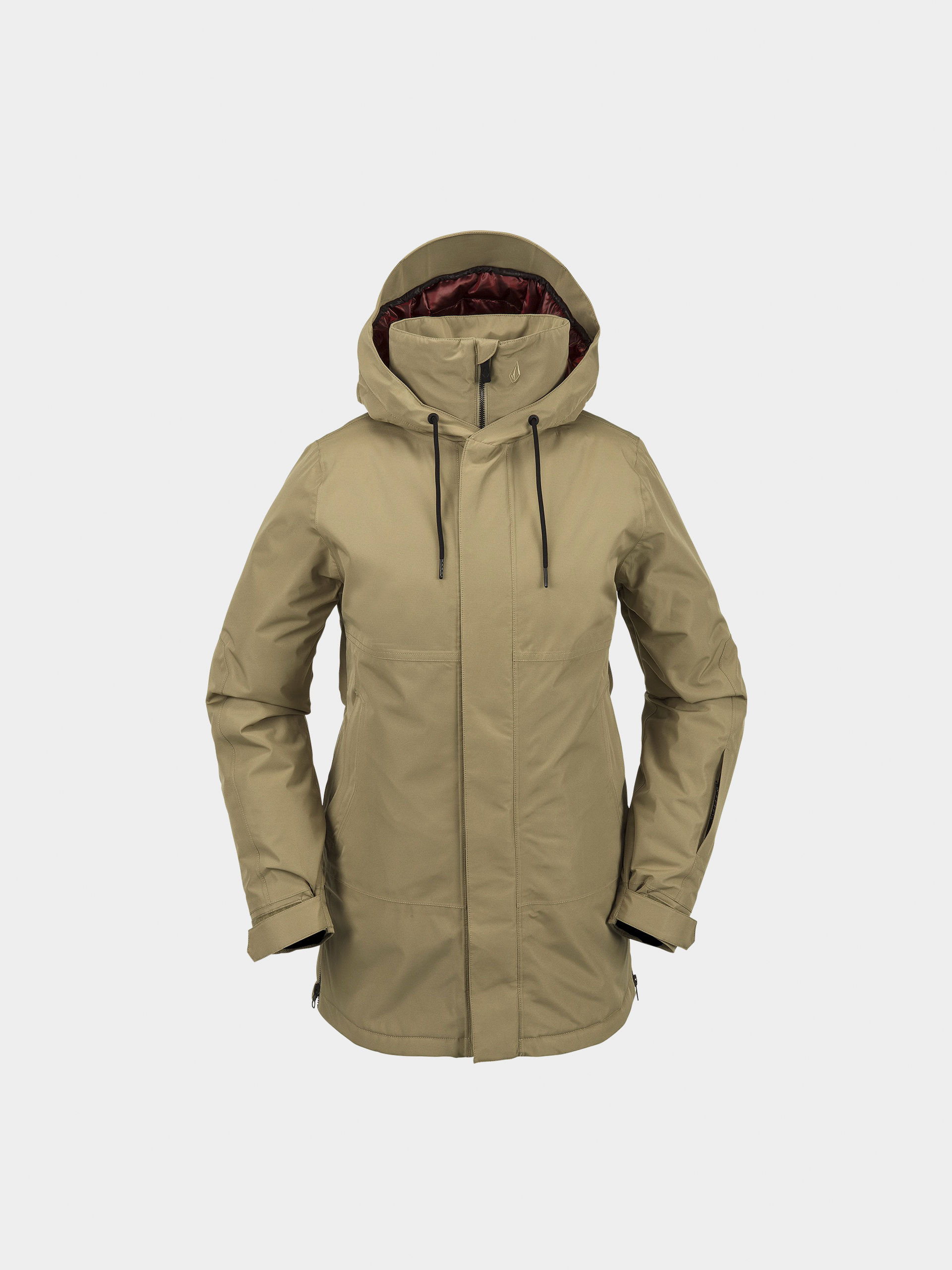 Womens Volcom Paxson 2L Tds Inf Parka Snowboard jacket (dark khaki)