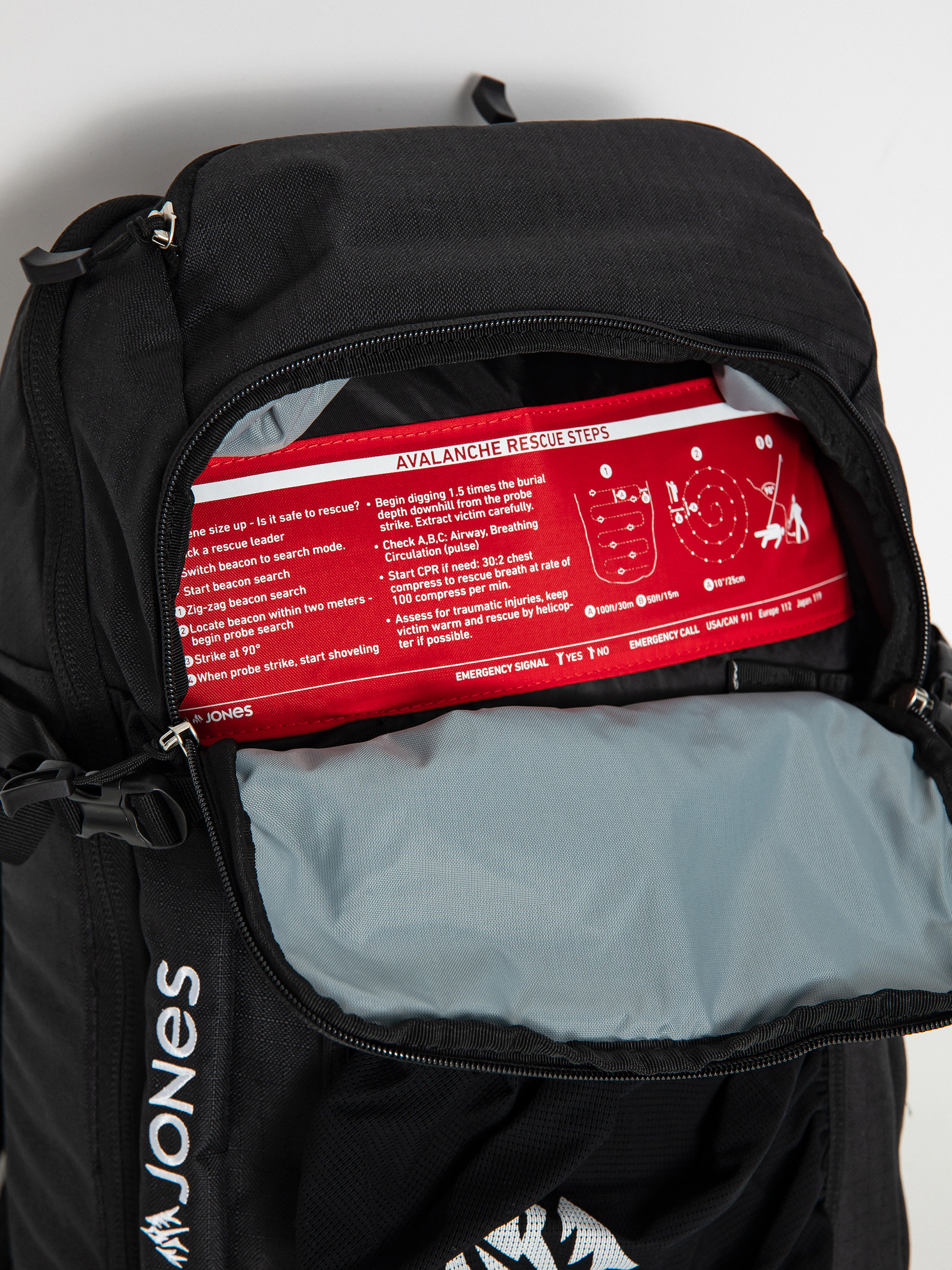 Jones Snowboards Bag Dscnt 25L Rucksack (black)