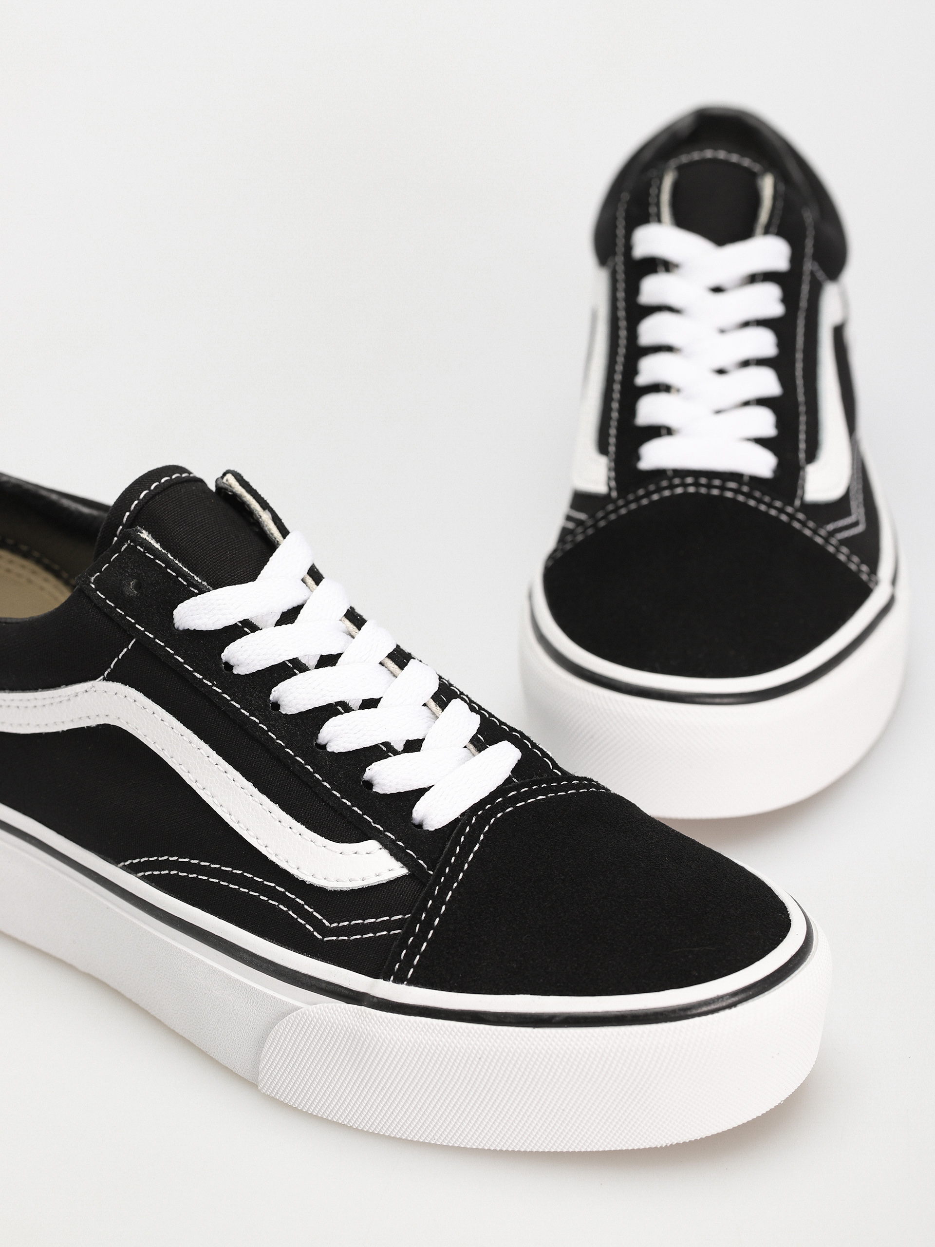 Vans Old Skool Platform Schuhe (black/white)