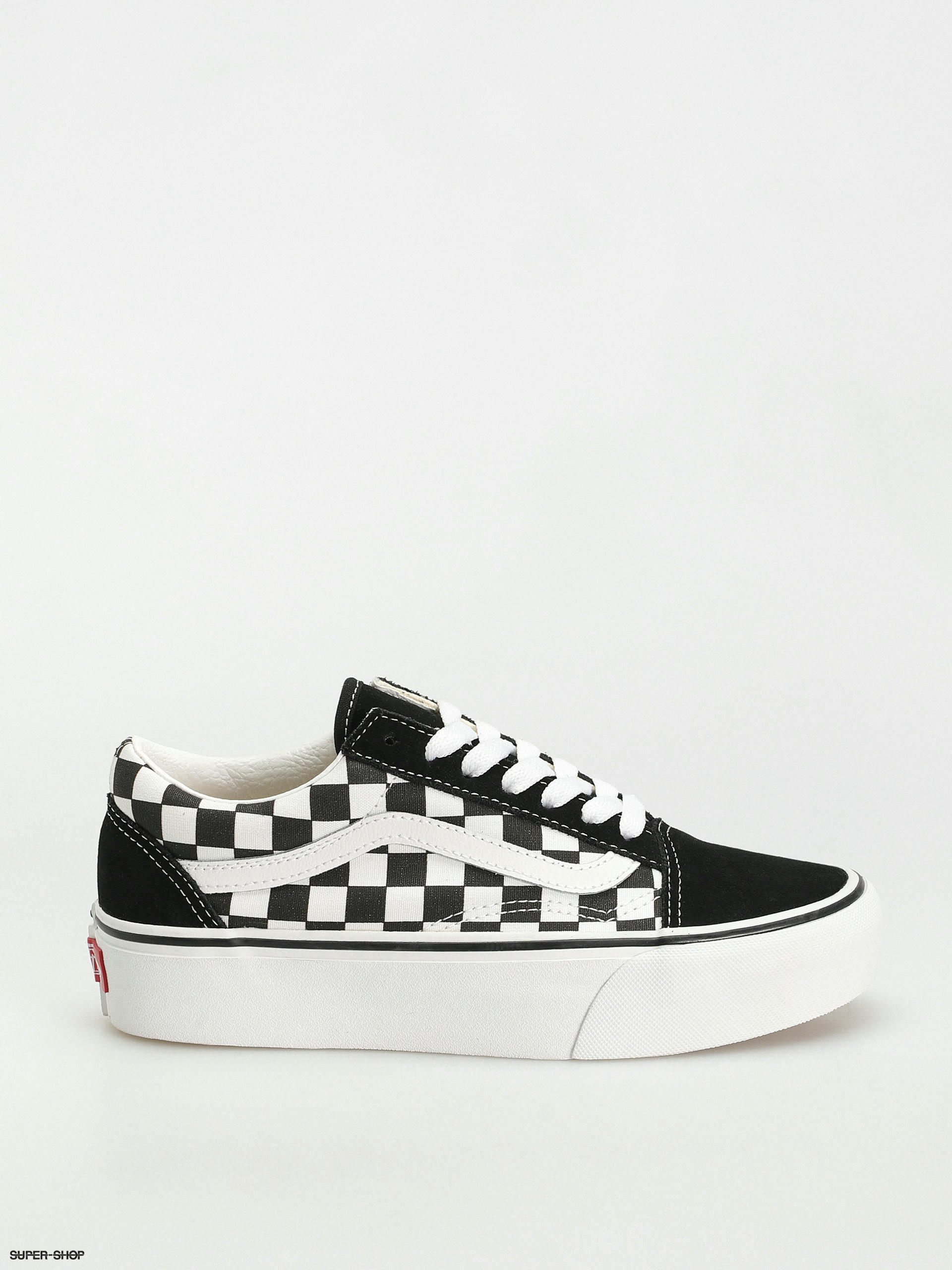 Vans old shop skool white checkered