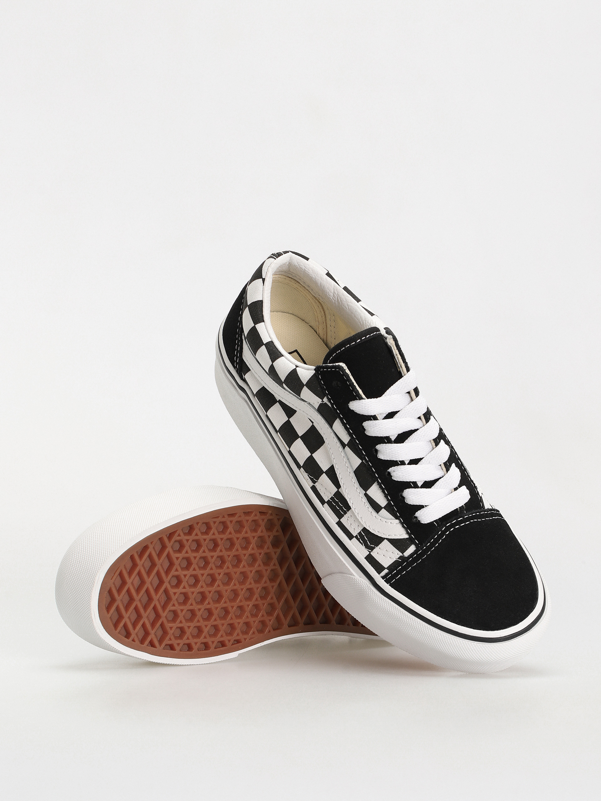 Vans Old Skool Platform Shoes (checker)