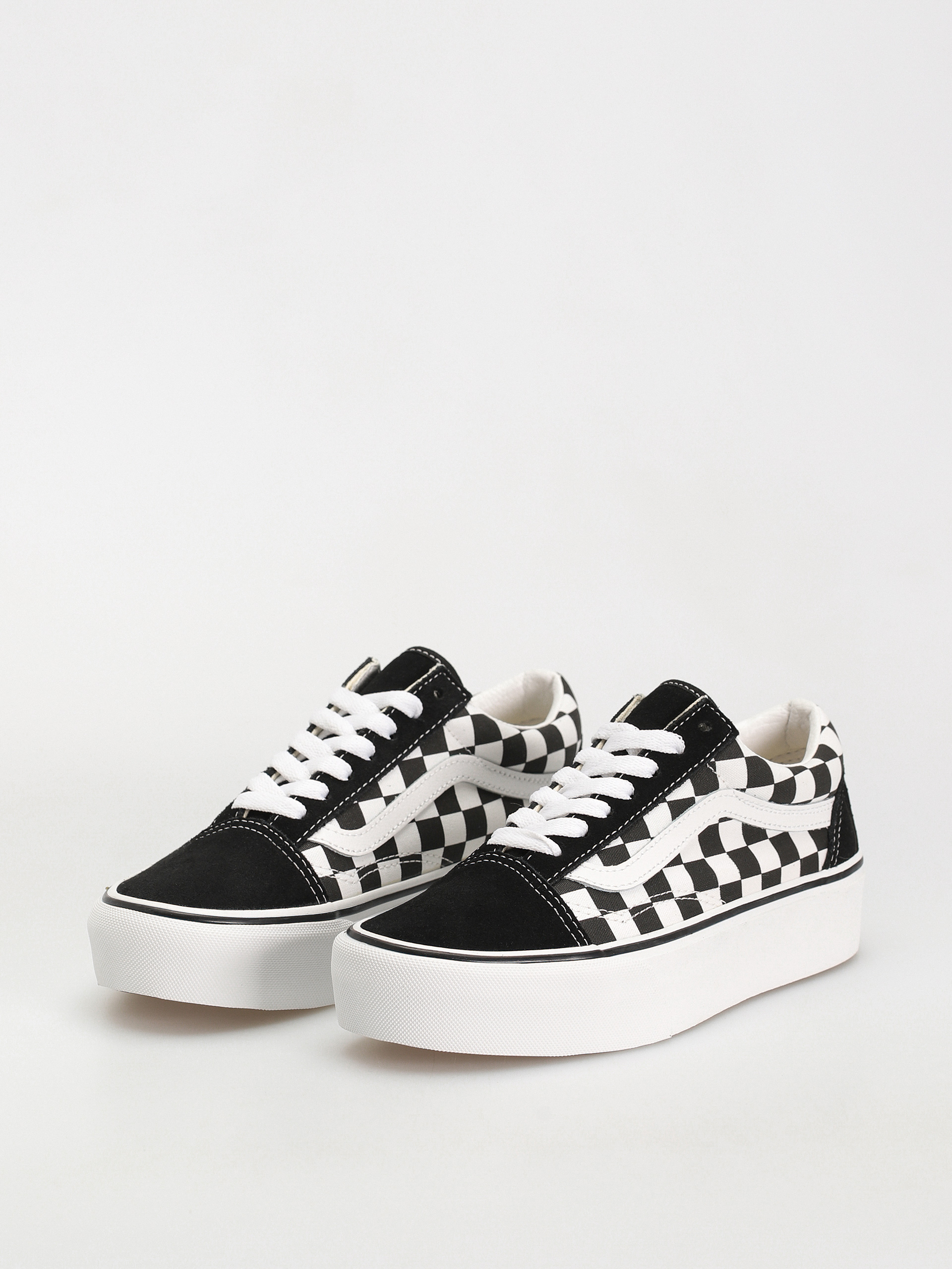 Vans Old Skool Platform Shoes (checker)