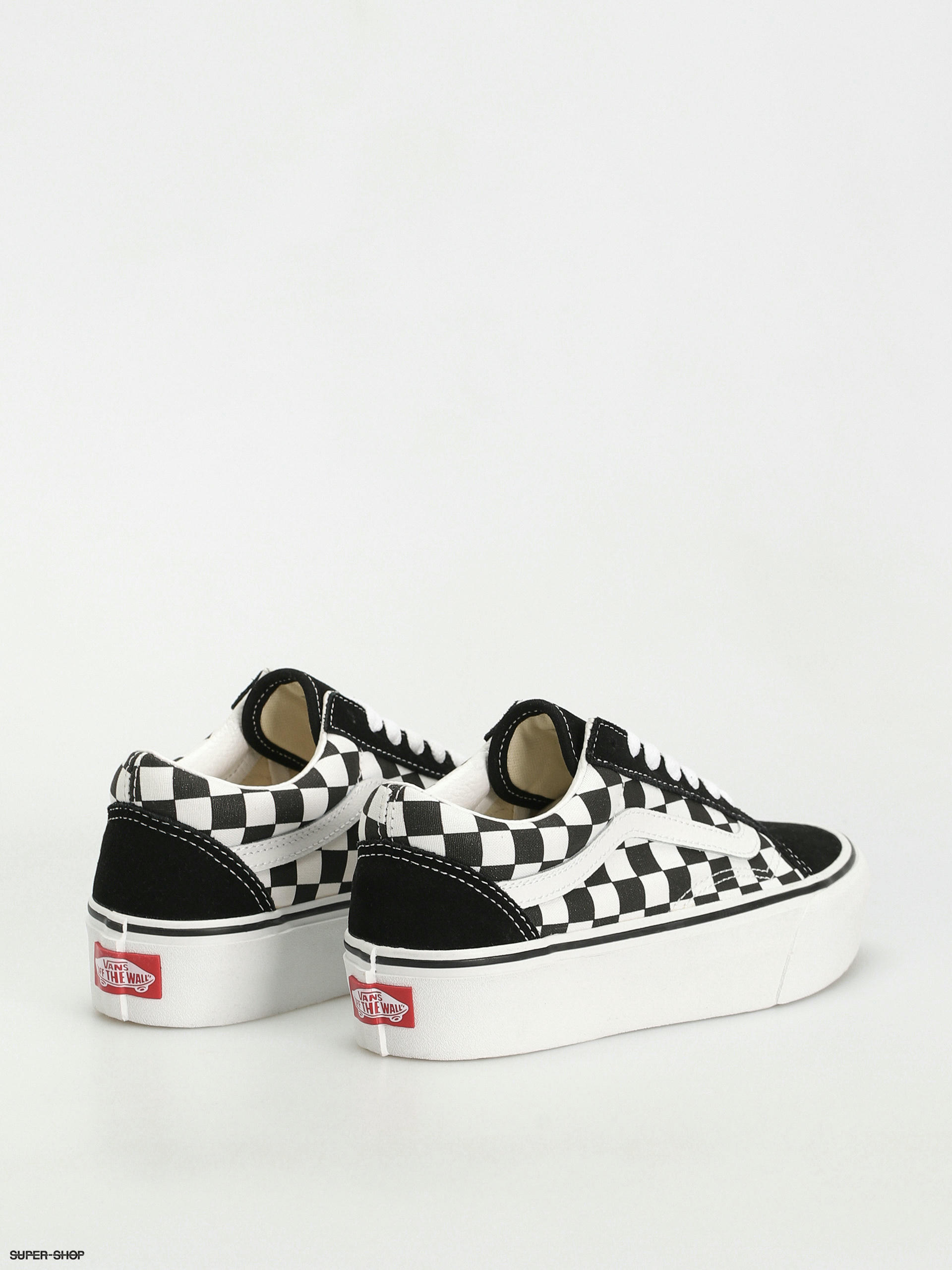 Vans old clearance skool checkered platform