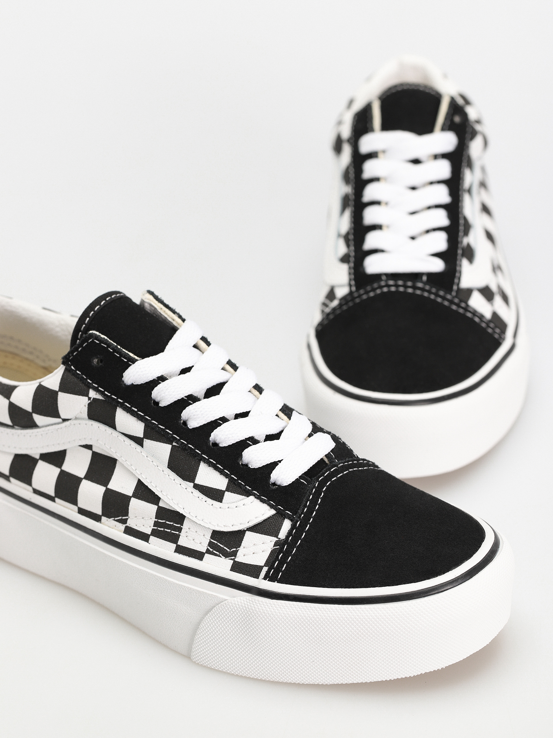 Vans Old Skool Platform Shoes (checker)