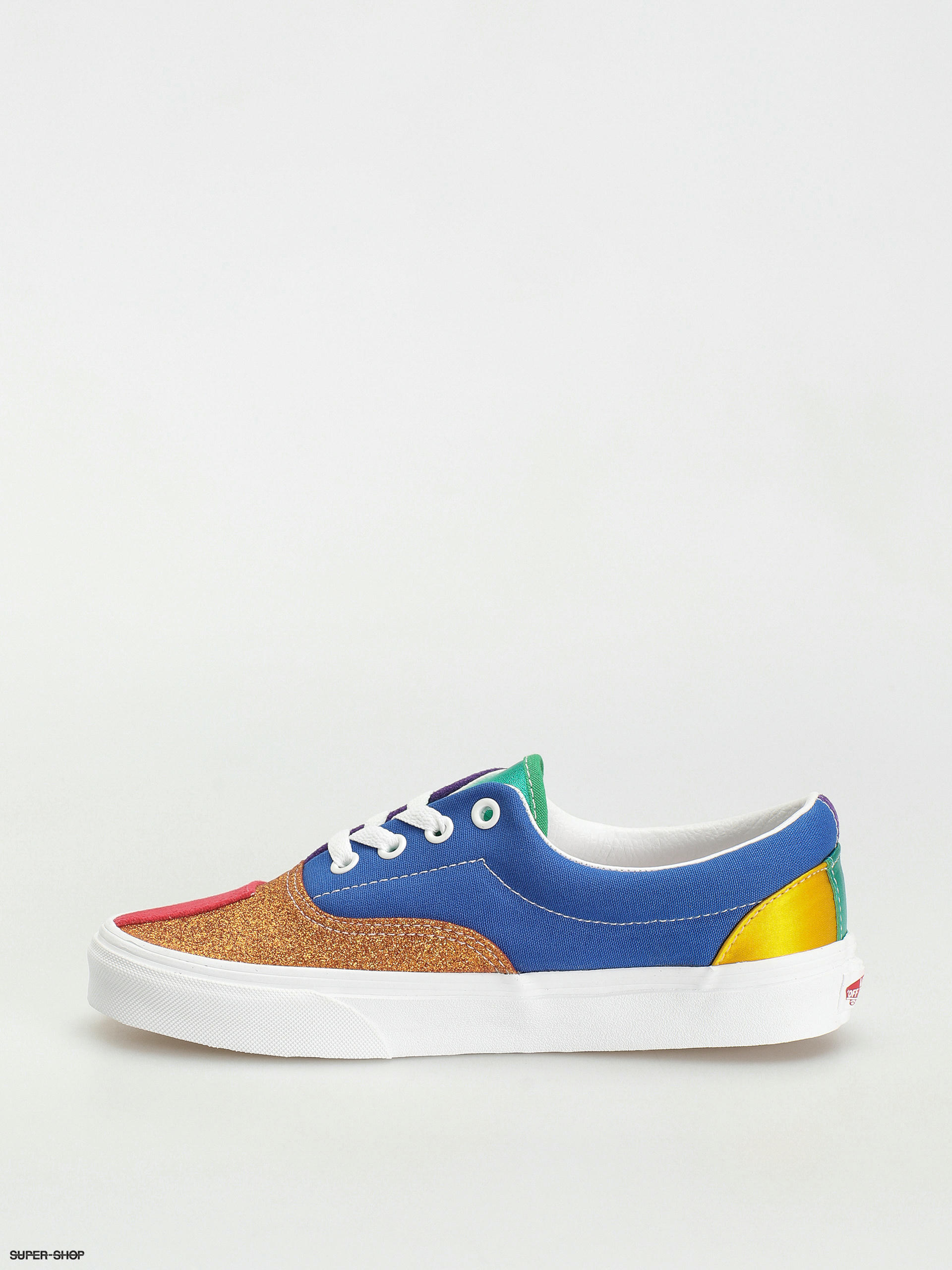 Vans Era Shoes pride patchwork true white