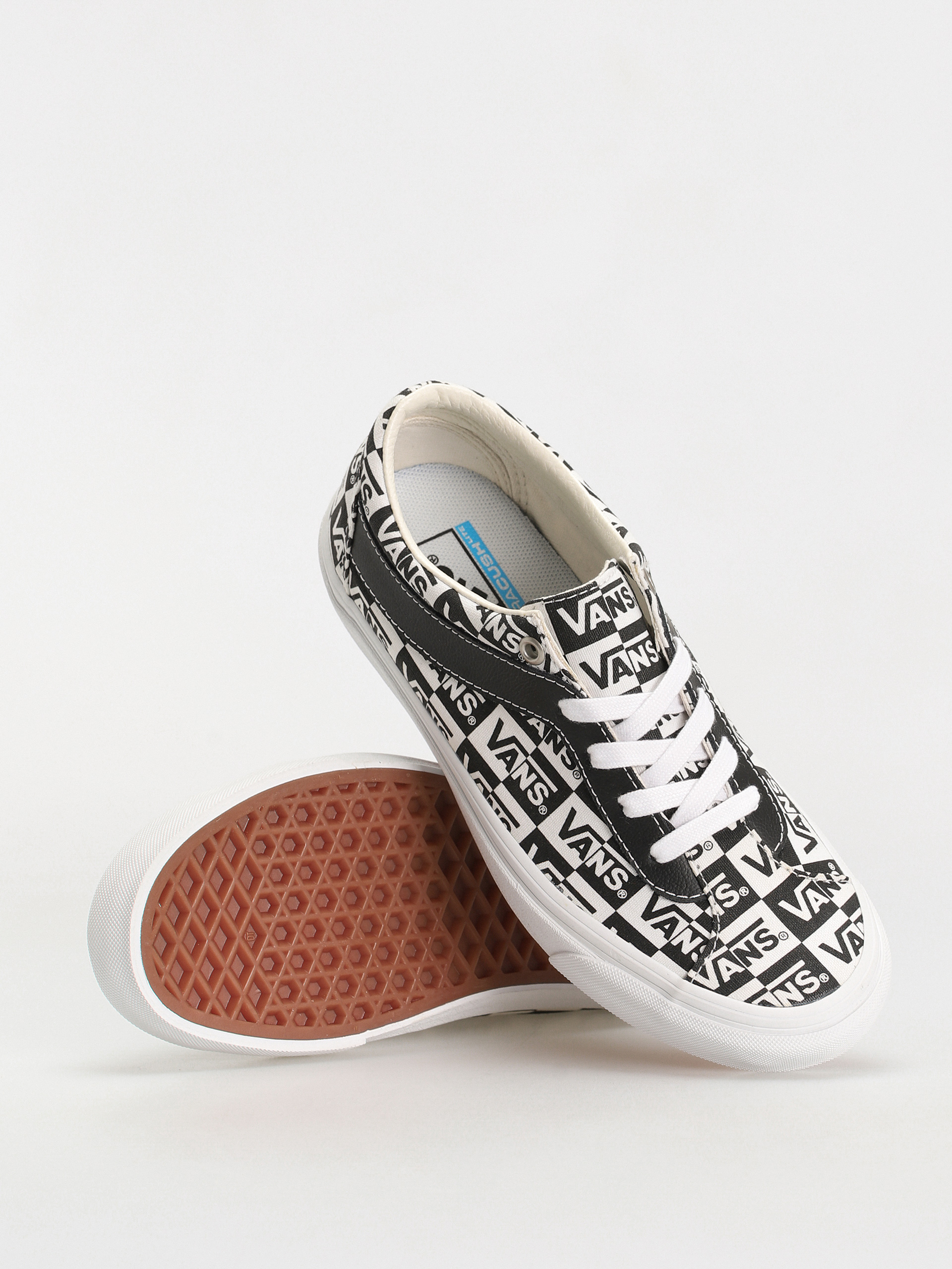 Vans Bold Ni Shoes (logo checker/tr wht/blk)