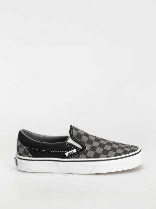 Vans Classic Slip On Shoes (black/pewter checkerboard)