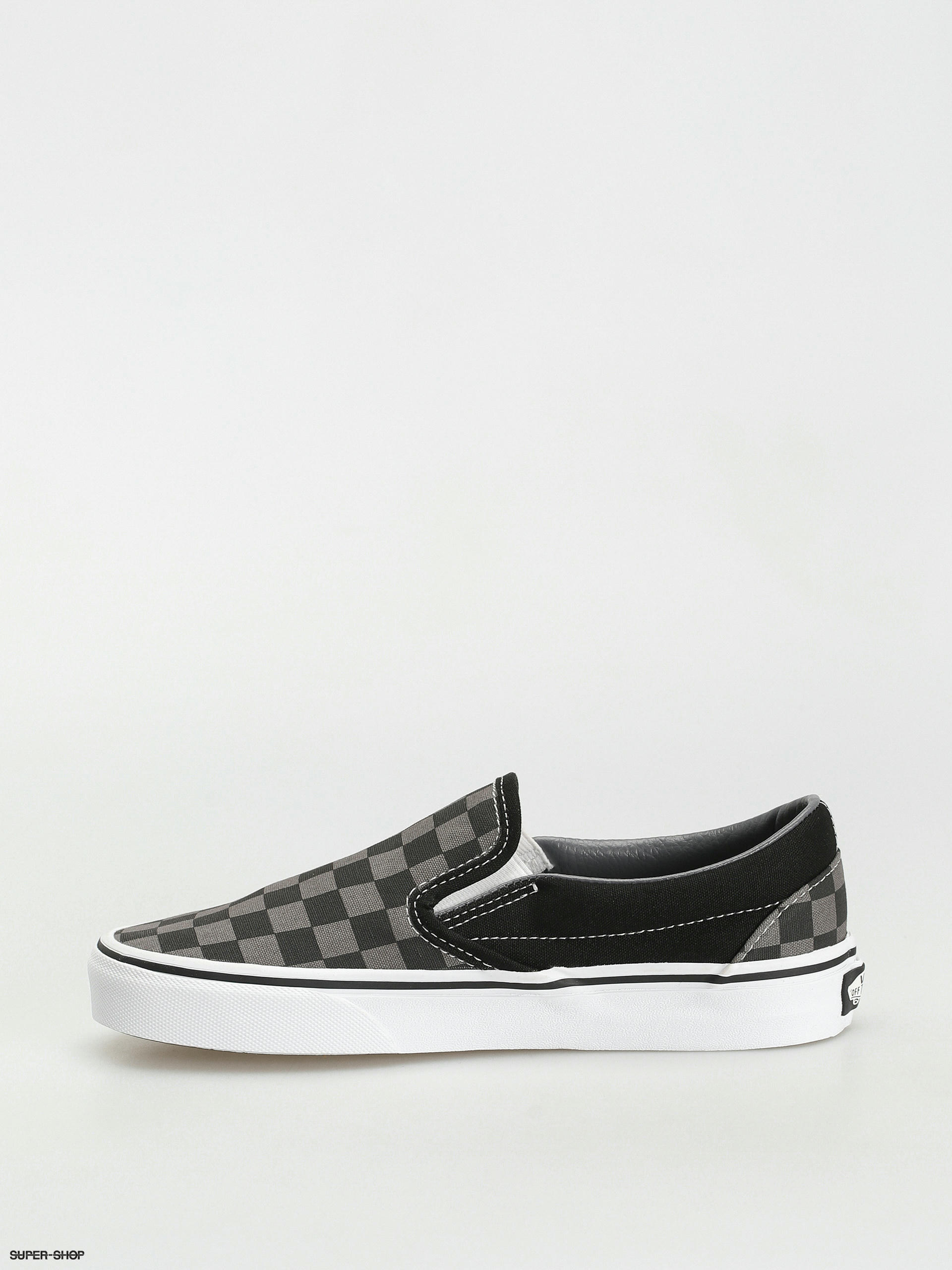 Black grey sale checkerboard vans