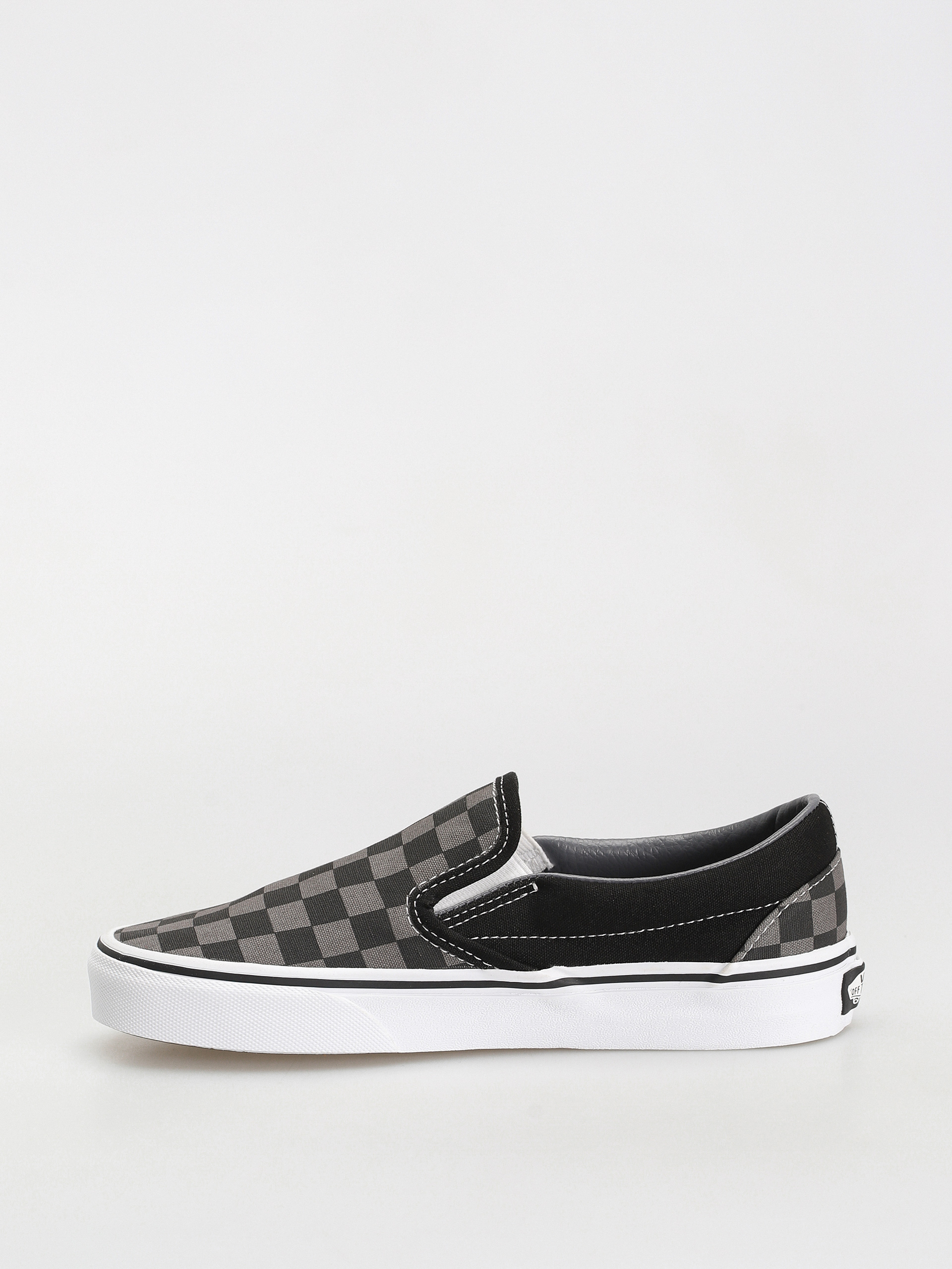 Vans Classic Slip On Shoes (black/pewter checkerboard)