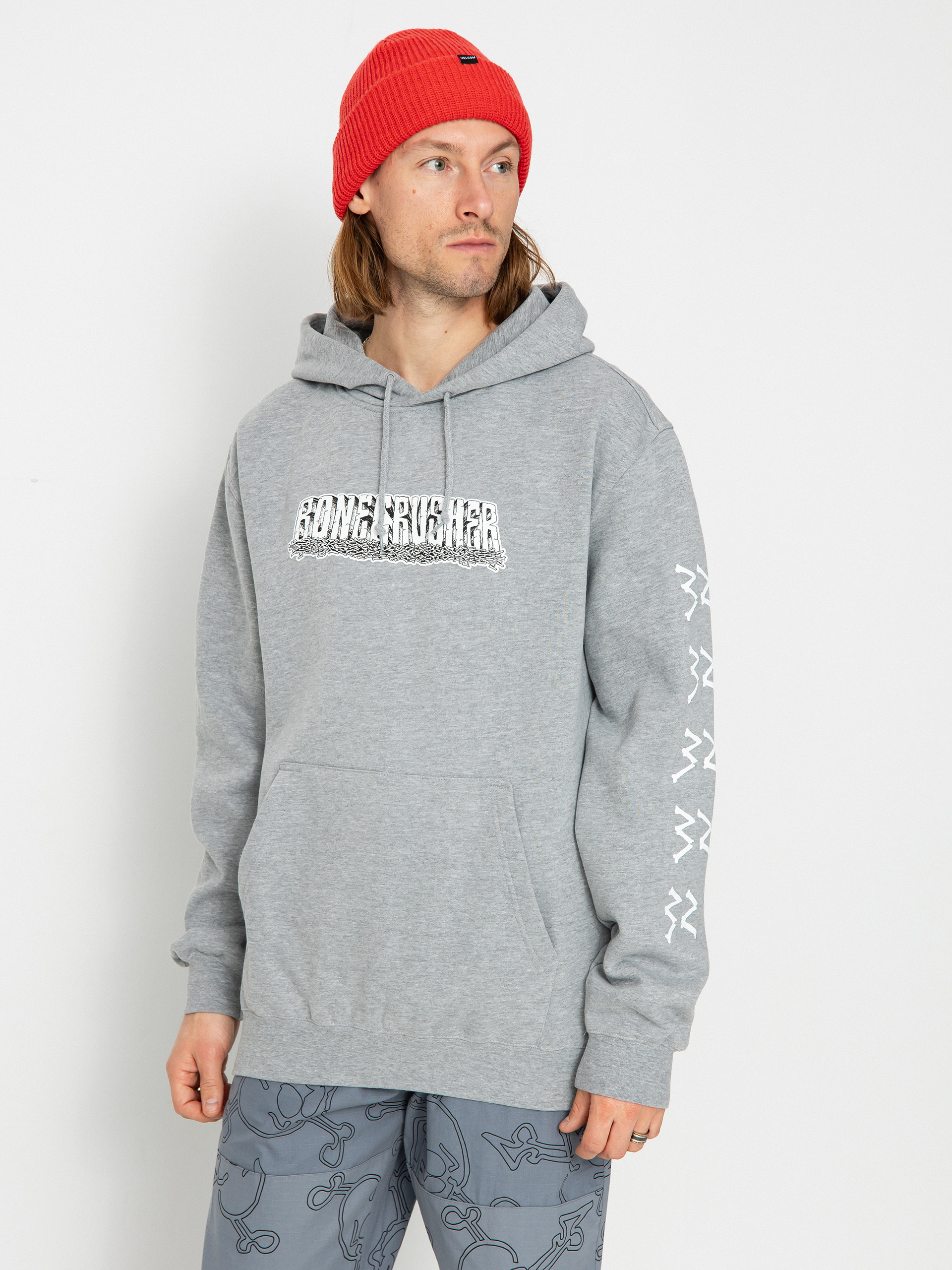 Mens ThirtyTwo Bonecrusher HD Active sweatshirt (grey/heather)